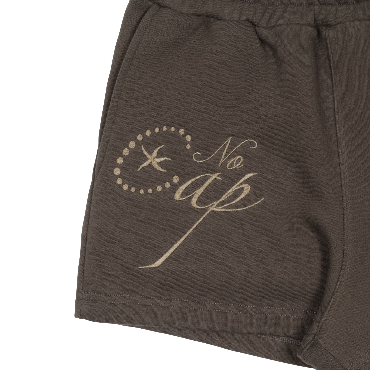 (w) TCM cap short sweat pants (brown)