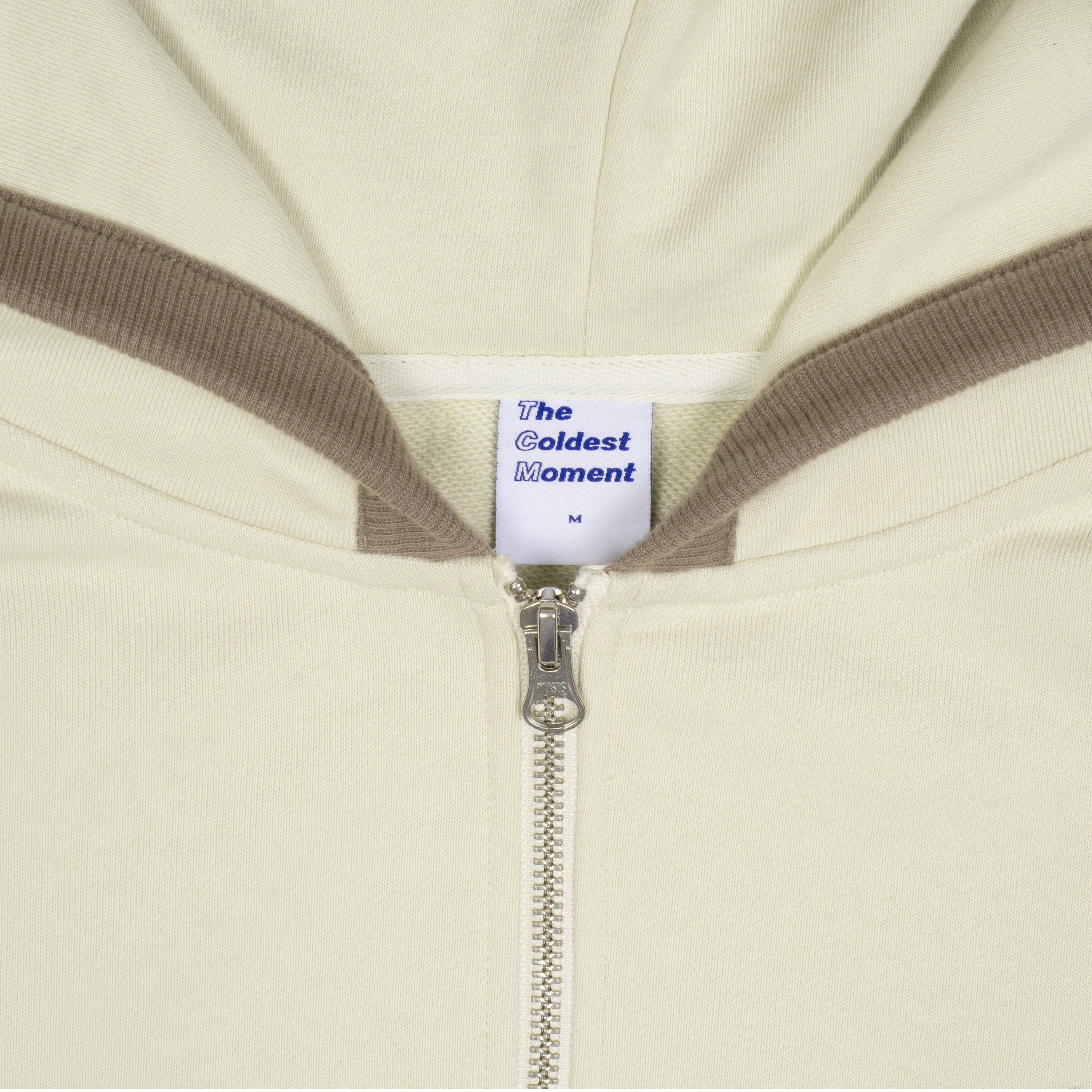 TCM line hooded zip-up (brown)