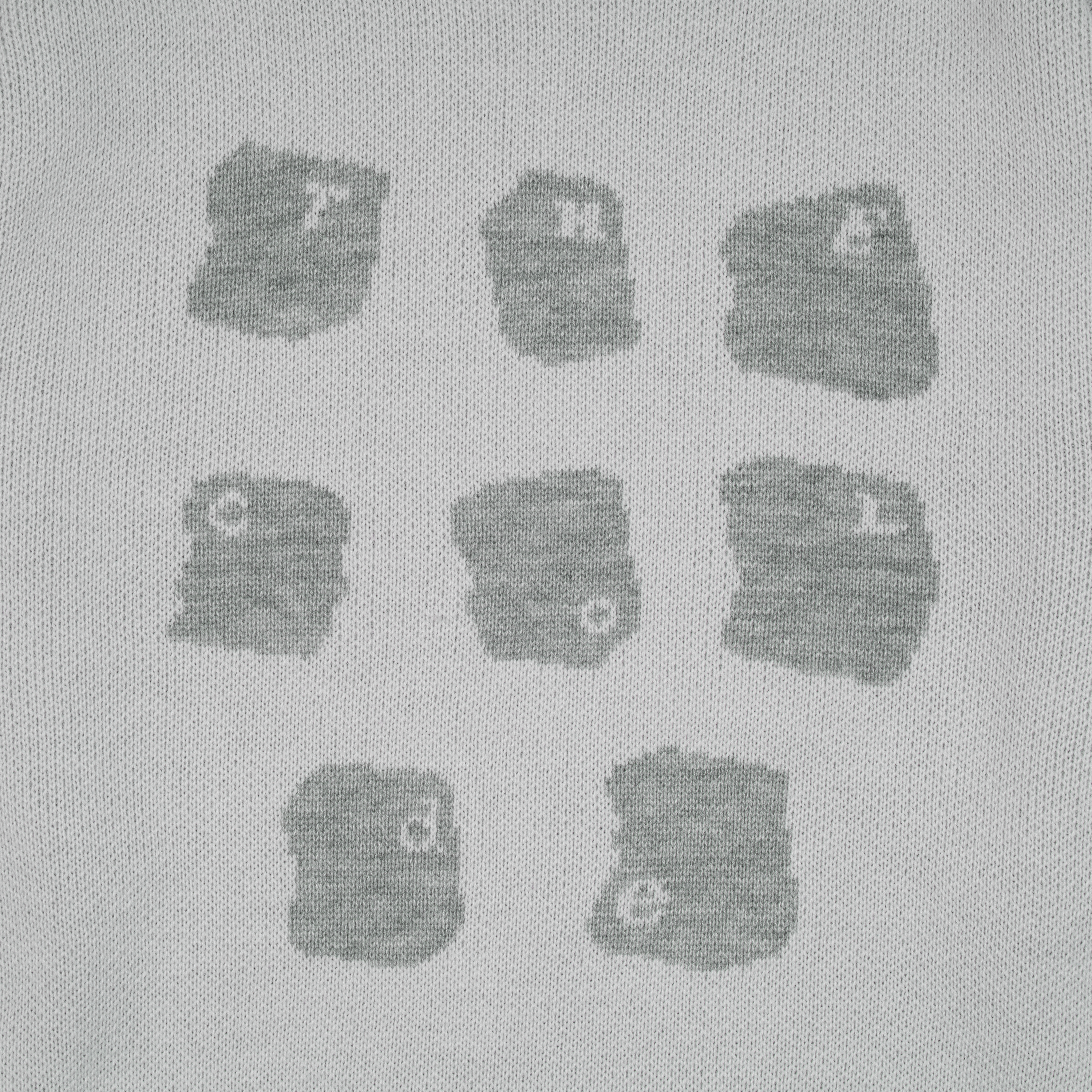 TCM typing logo knit (grey)