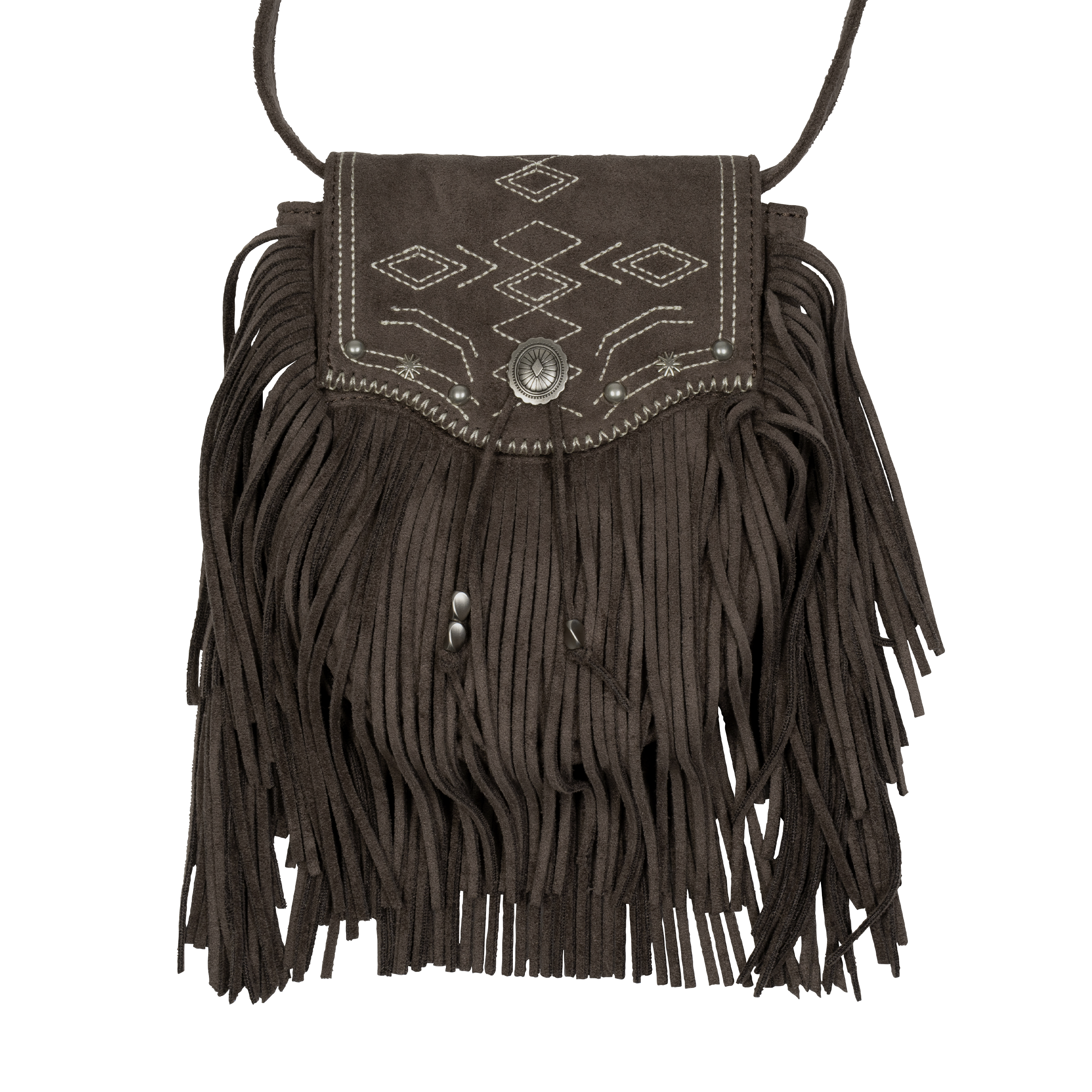 TCM fringe mini bag (brown)