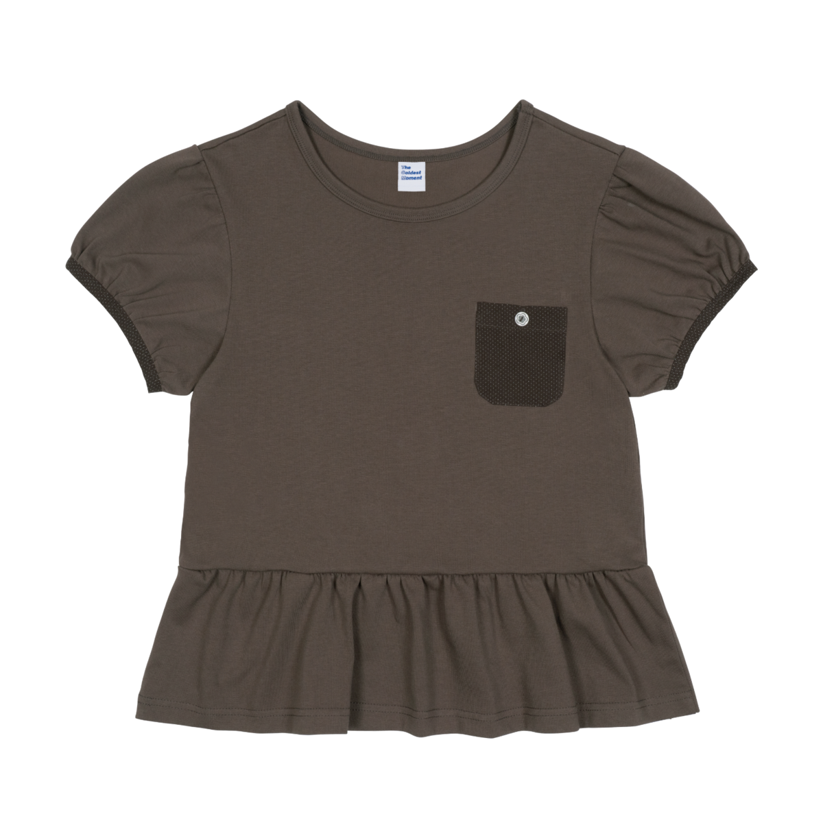 TCM brown cotton mini pocket t-shirt unisex min...