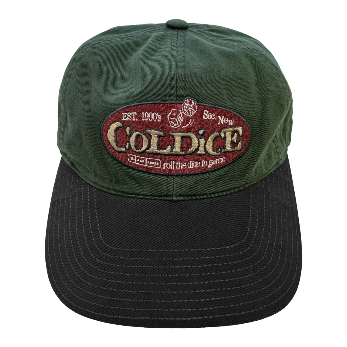 TCM coldice cap green cotton minimalist unisex