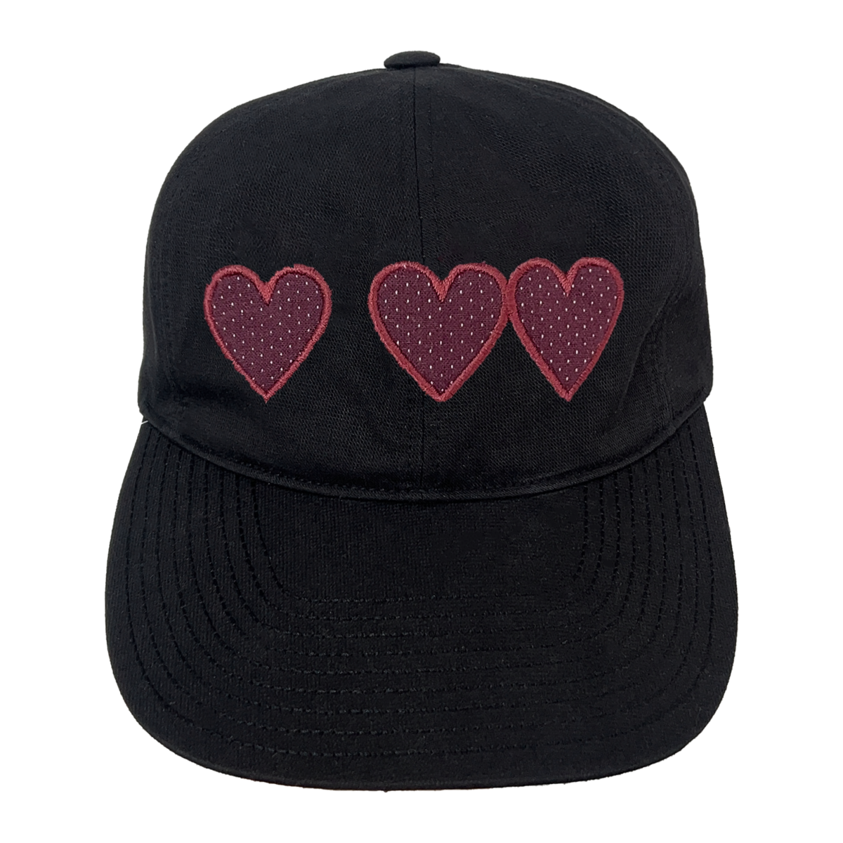 TCM heart cap black t-shirt minimalist cotton