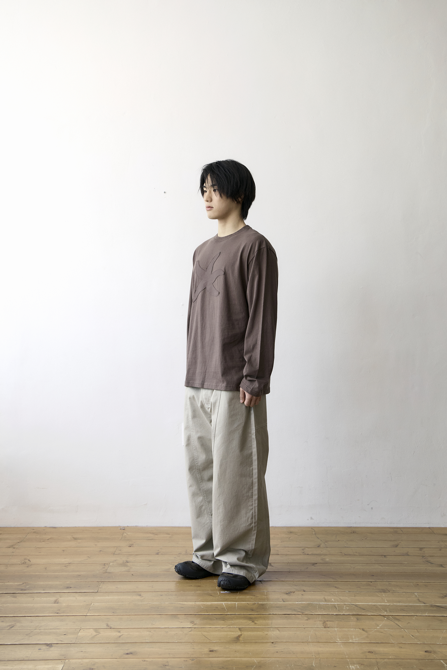 TCM vintage logo long sleeve (brown)