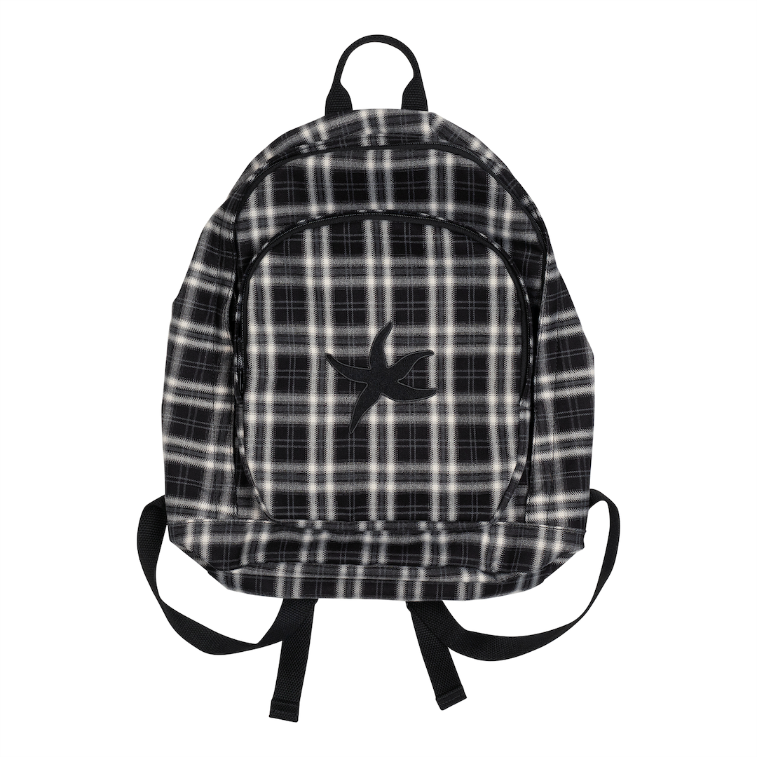 TCM starfish check backpack black minimalist de...