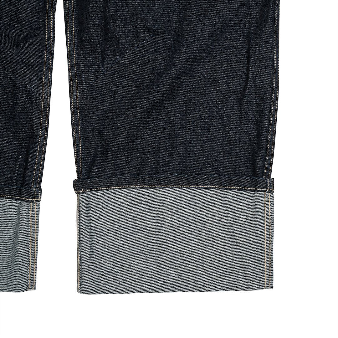 TCM roll up denim pants (navy)