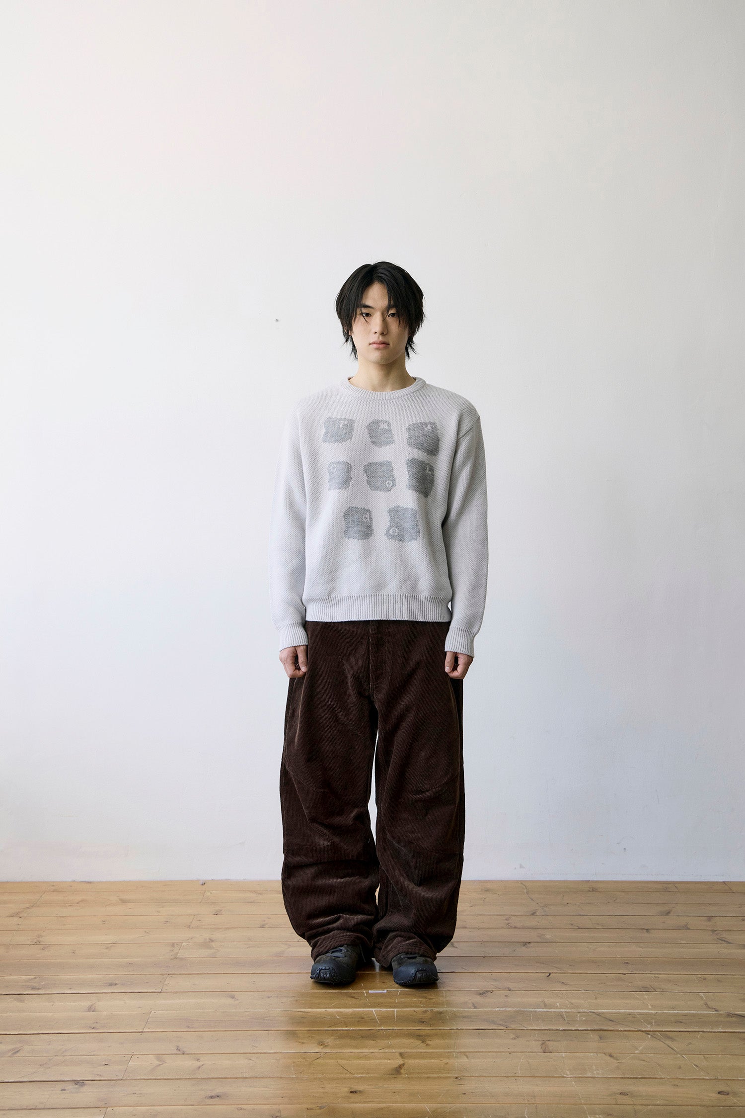 TCM mini logo corduroy pants (brown)