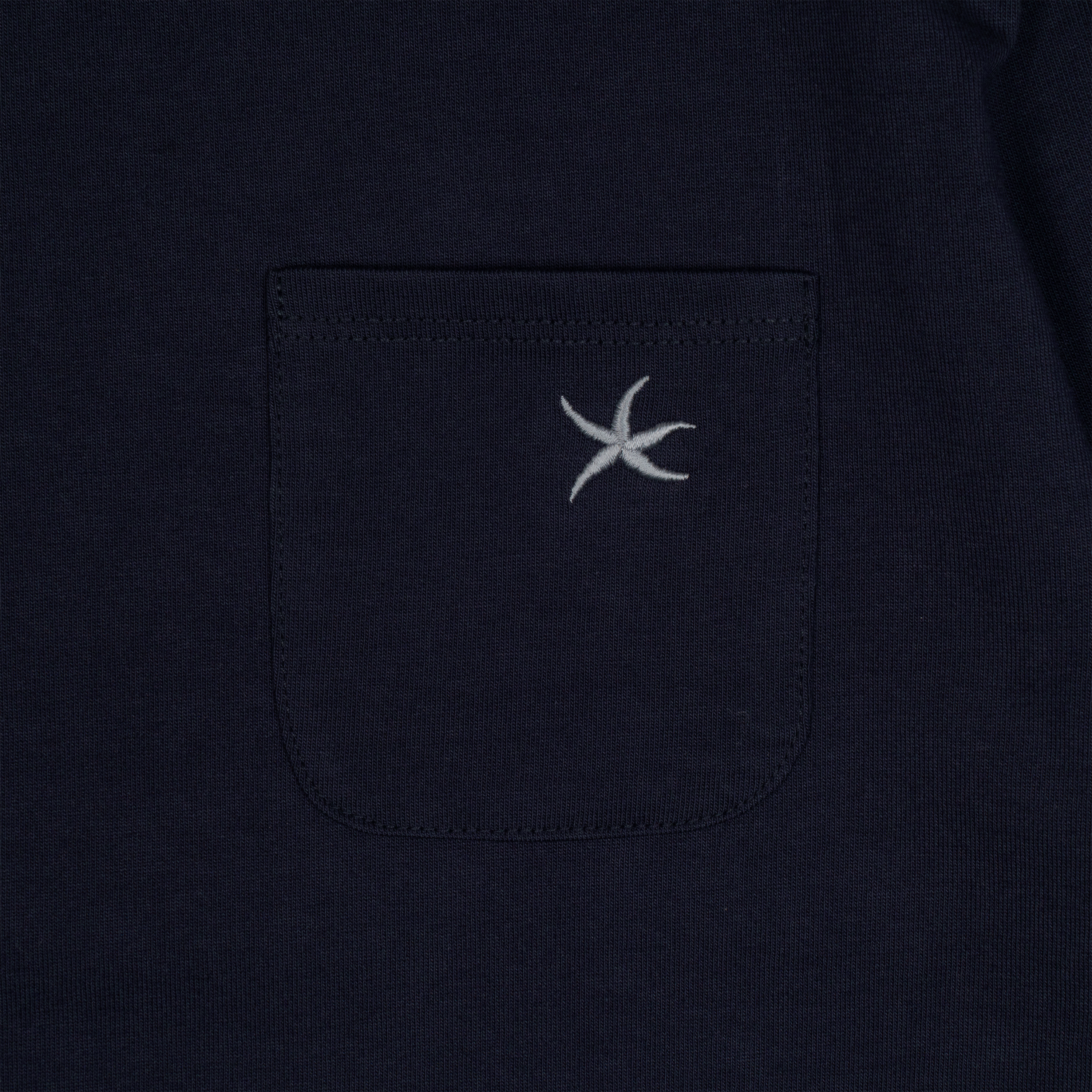 TCM stripe layered long sleeve (navy)