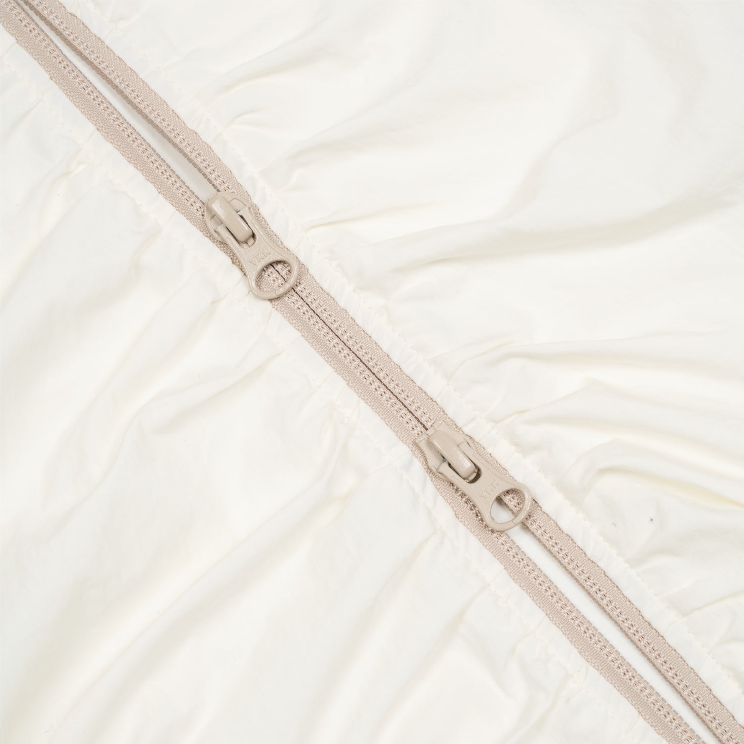 (w) TCM shirring half windstoper (ivory/beige)