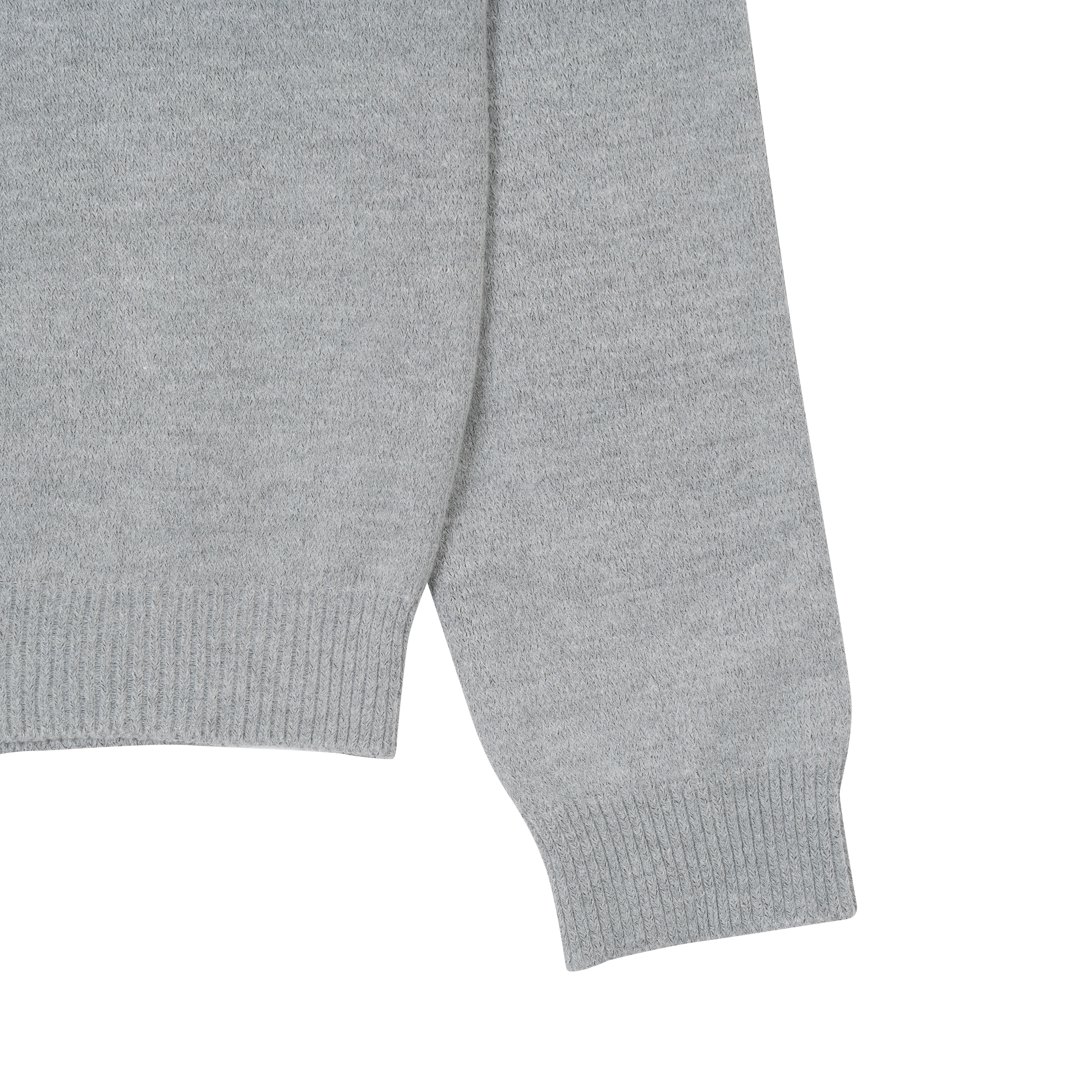 TCM mini logo knit cardigan (grey)