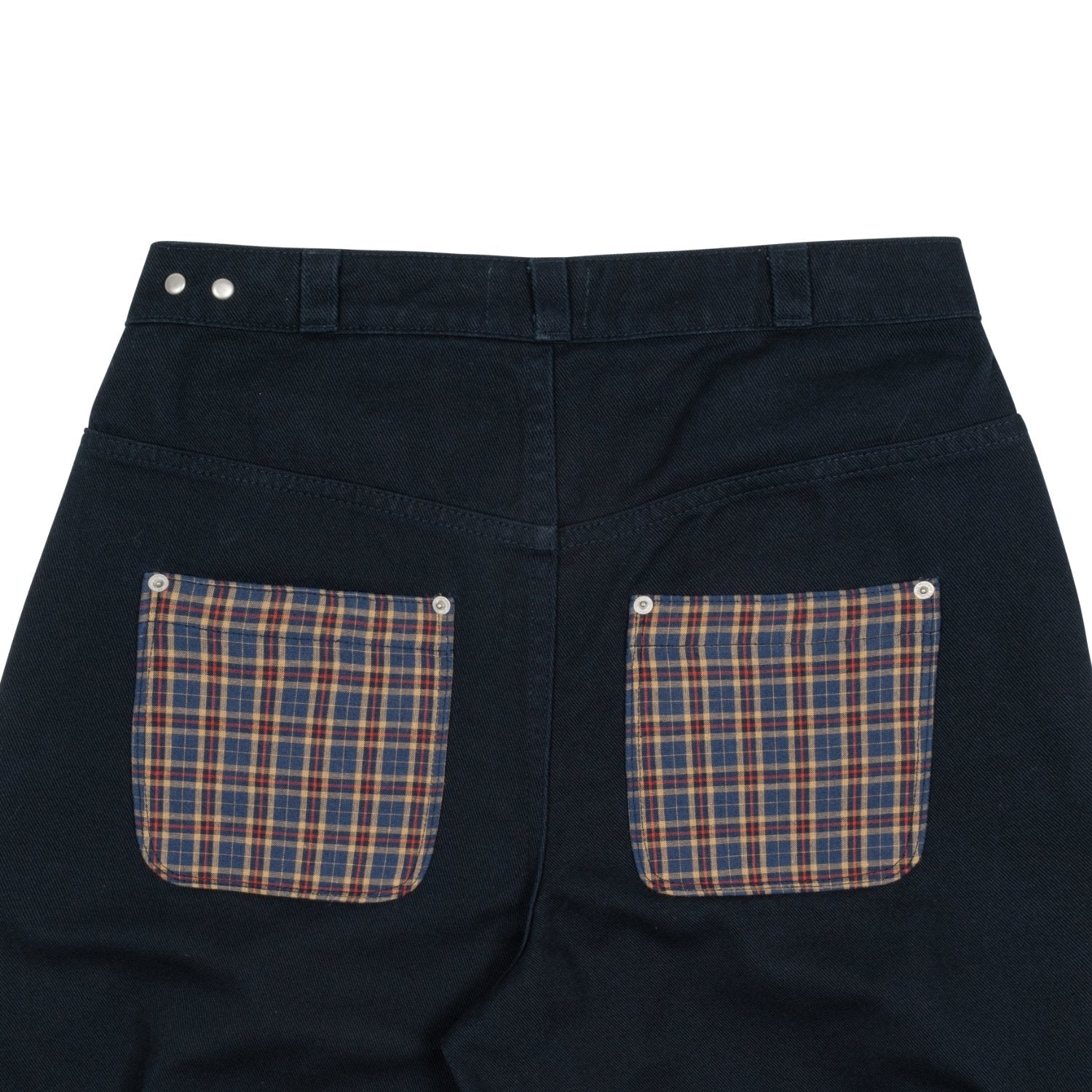 TCM check pocket half pants (navy)