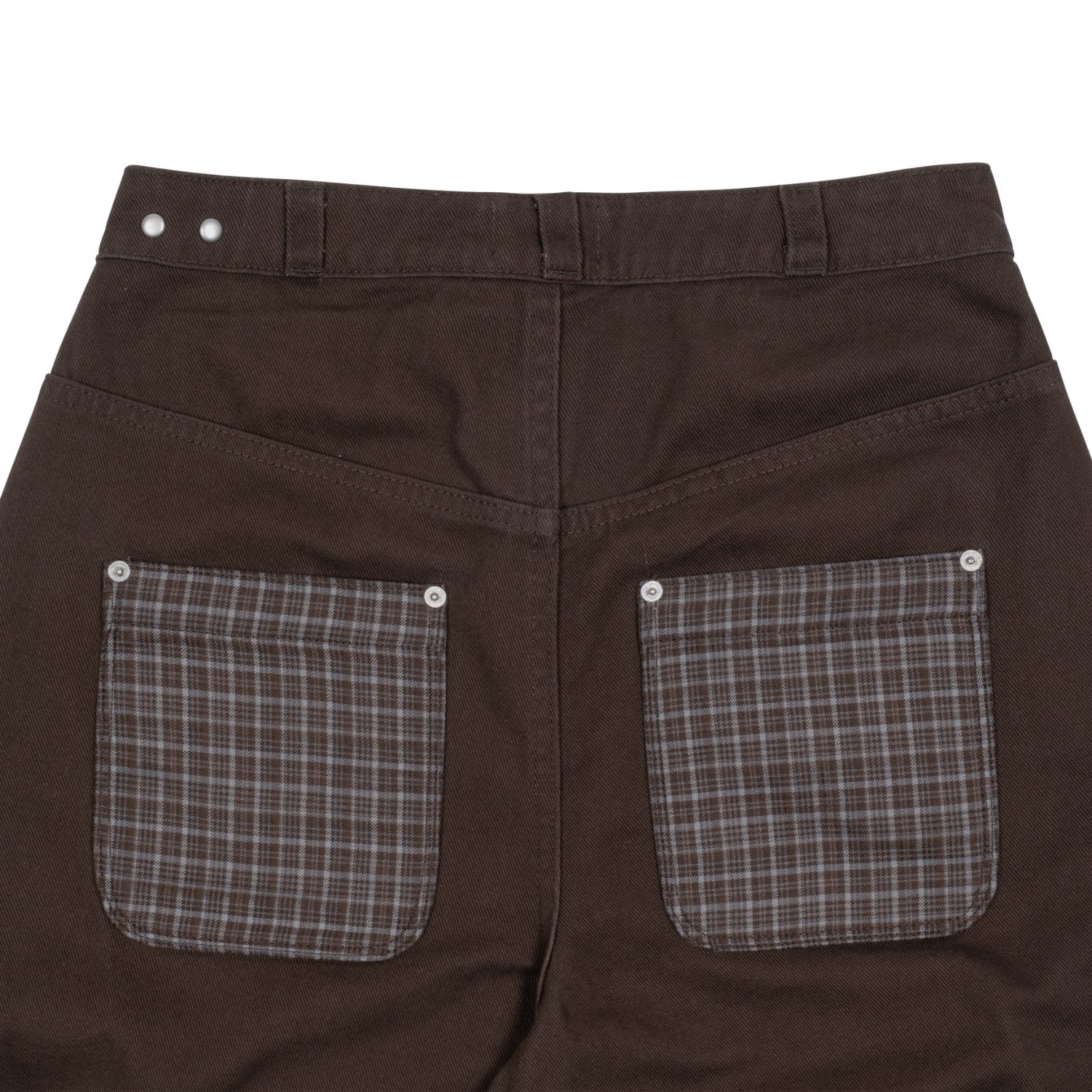 TCM check pocket half pants (brown)