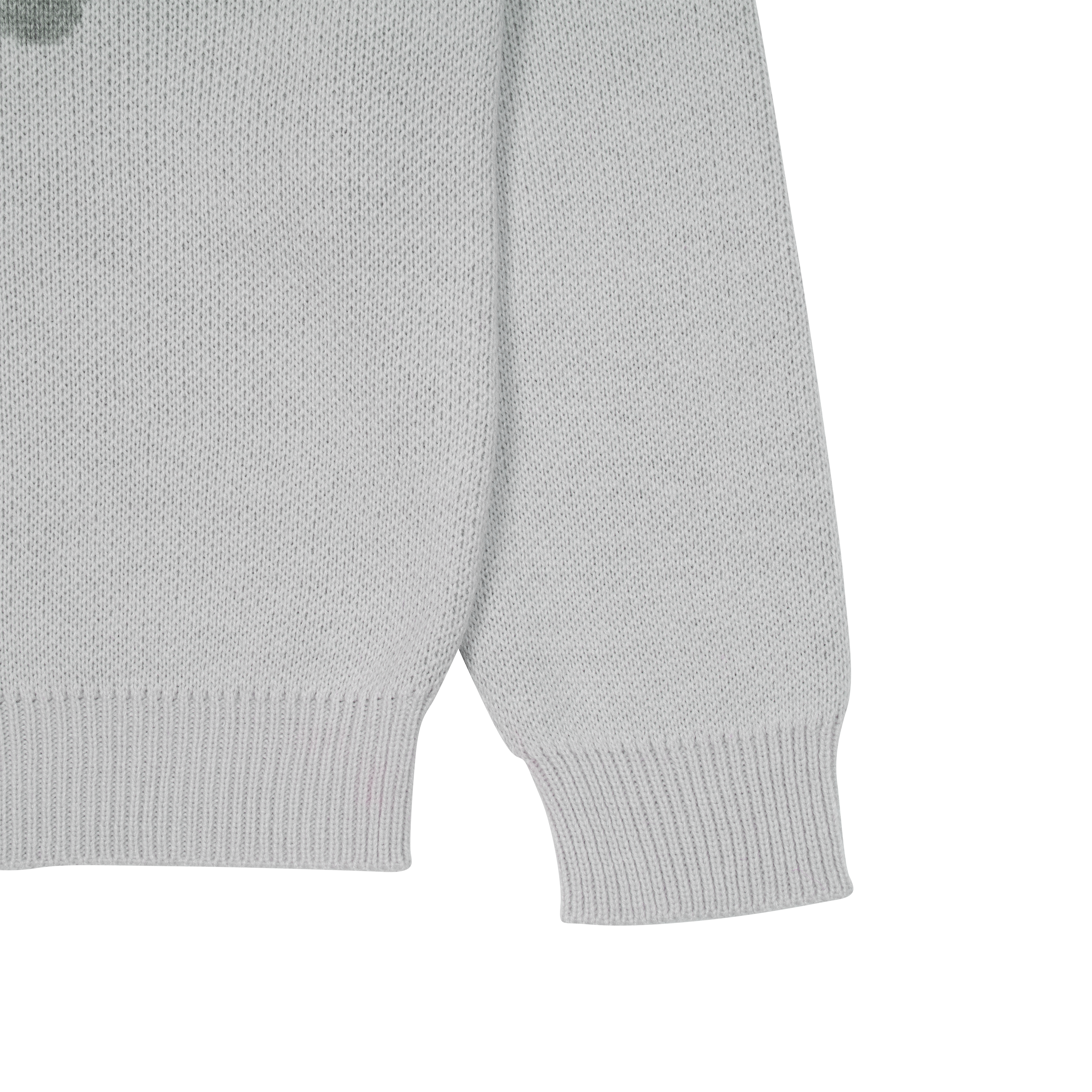 TCM typing logo knit (grey)