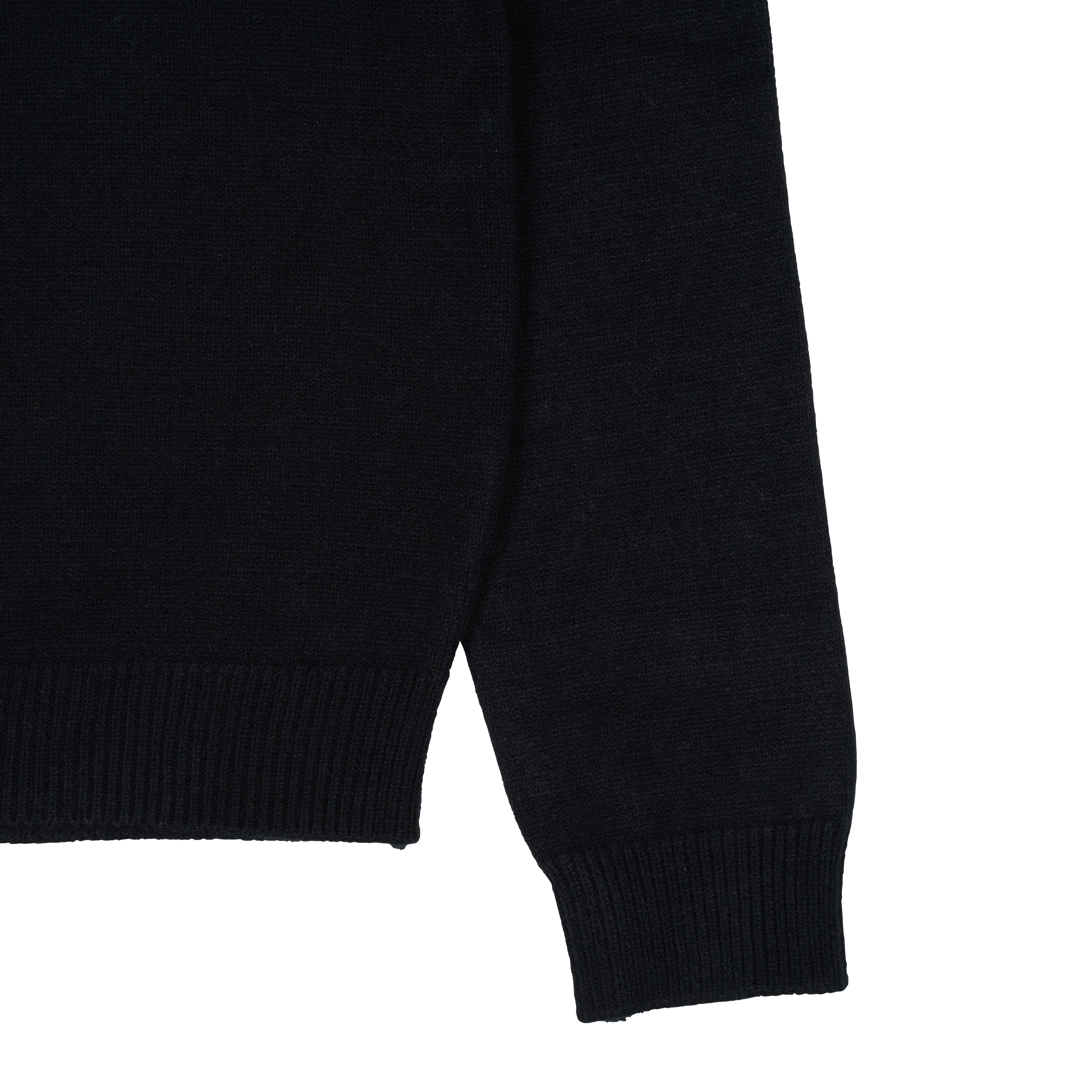 TCM mini logo knit cardigan (black)