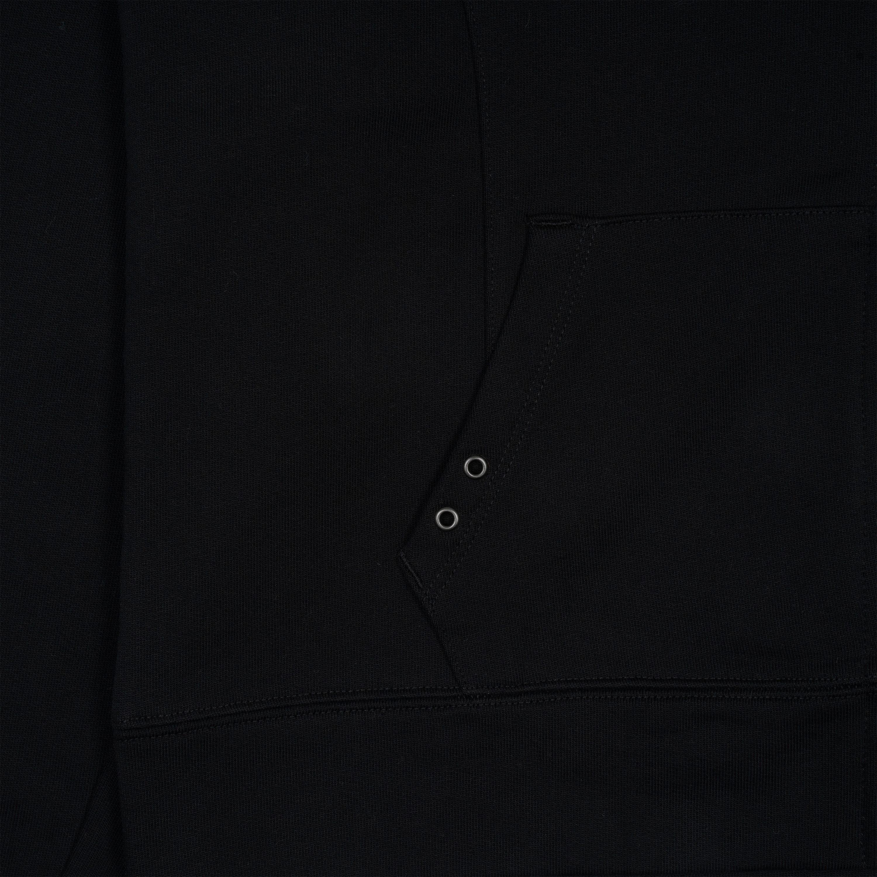 TCM easy pocket hooded zip-up (black)