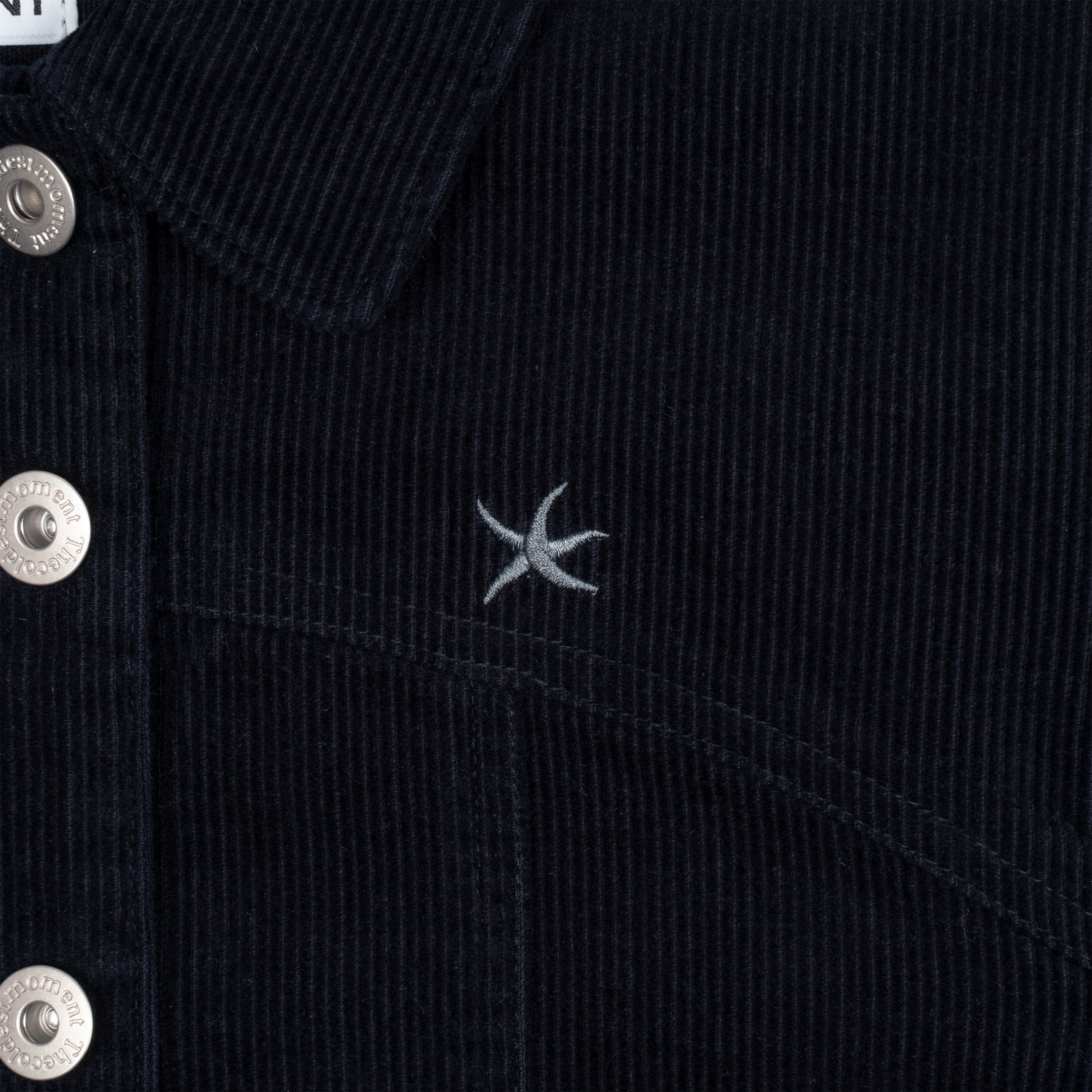 (w) TCM mini logo work jacket (navy)