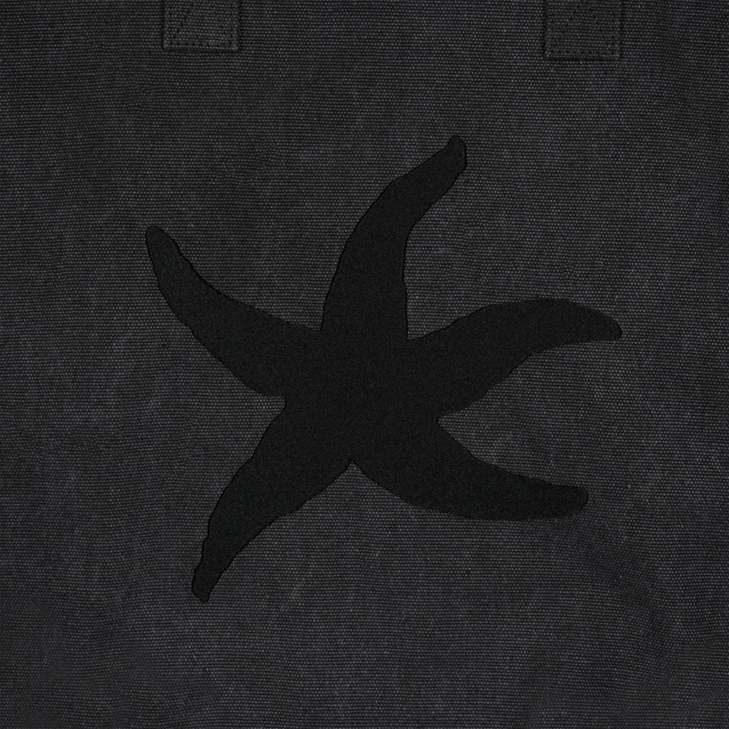 TCM starfish tote bag (black)