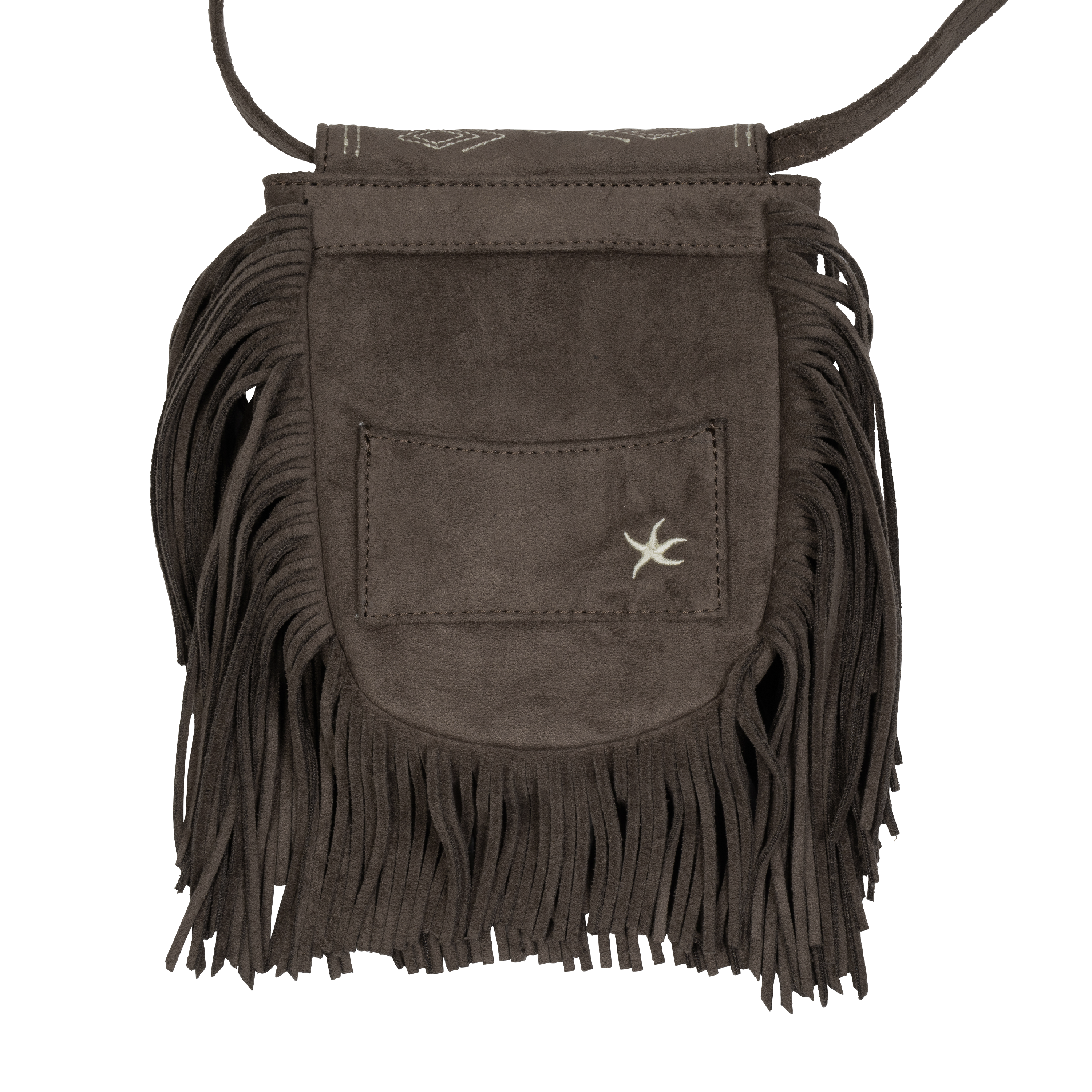TCM fringe mini bag (brown)