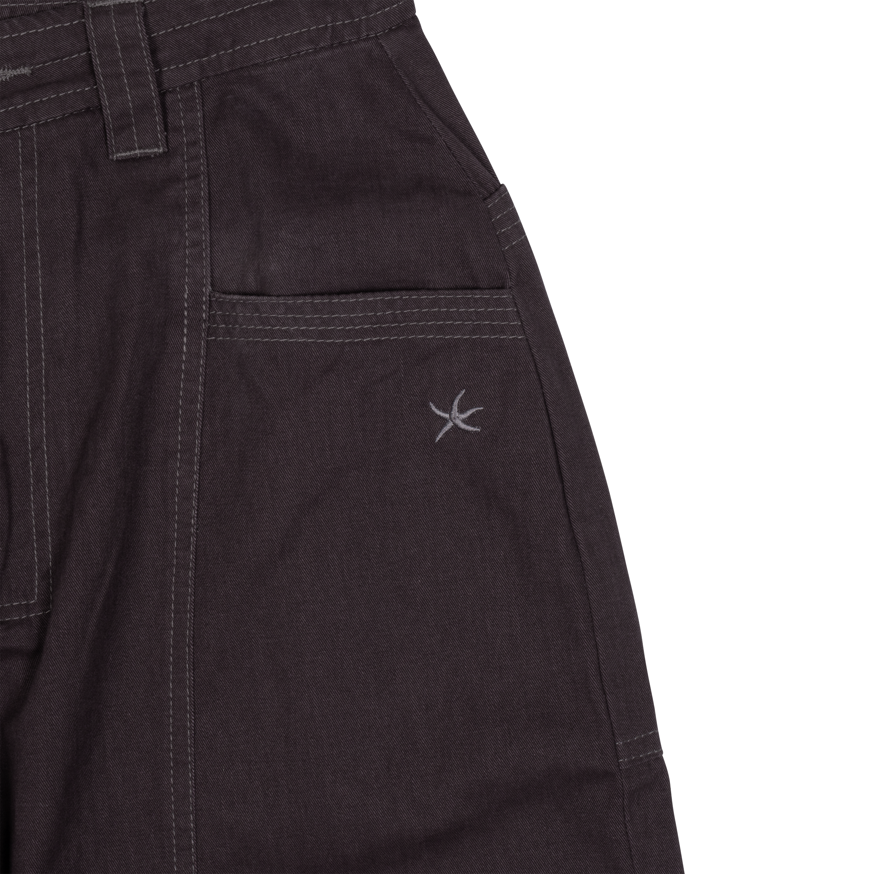 TCM stitch cargo pants (dark purple)
