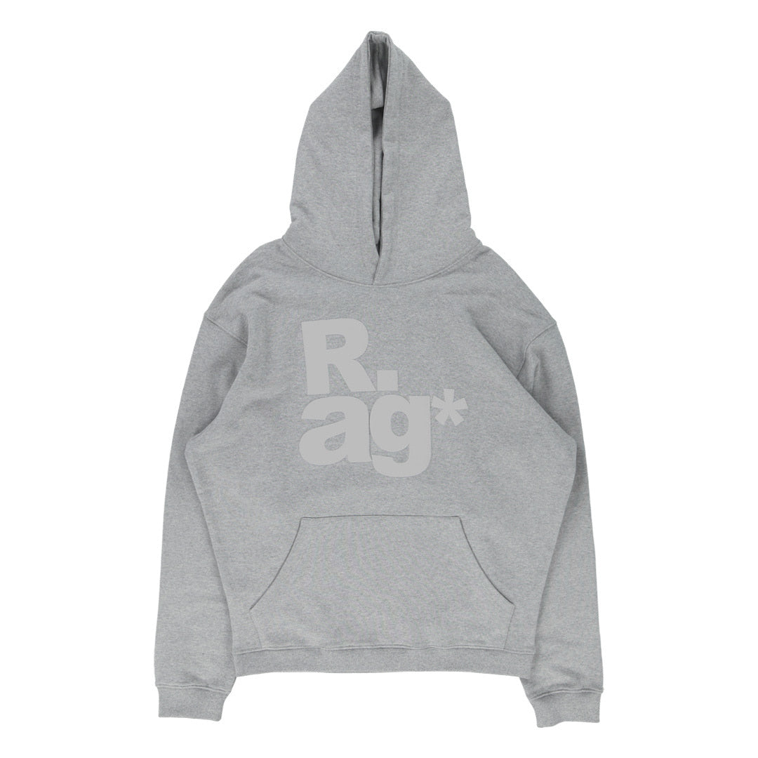 TCM grey rag hoodie minimalist comfort unisex