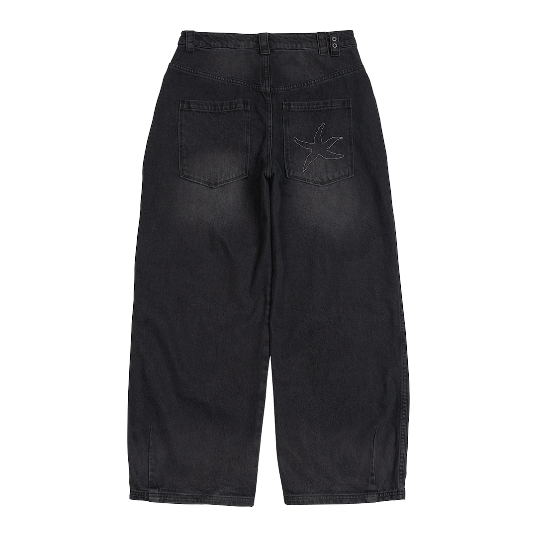 TCM starfish black denim pants minimalist comfort
