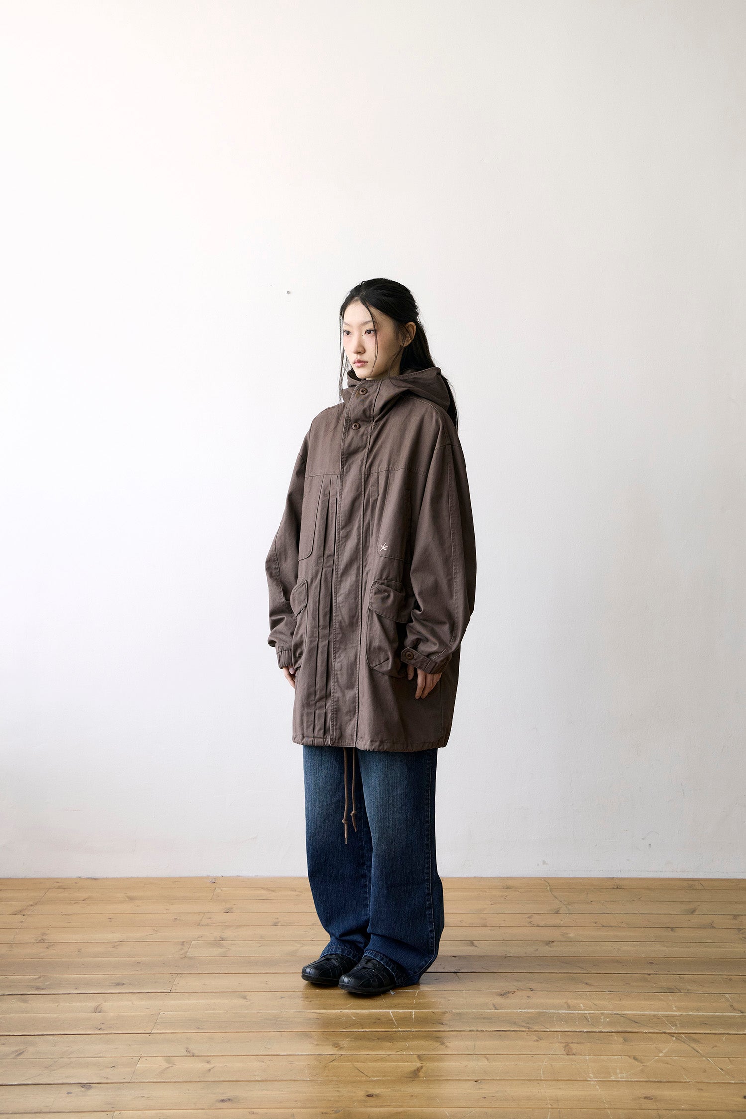 TCM vintage fishtail jacket (brown)