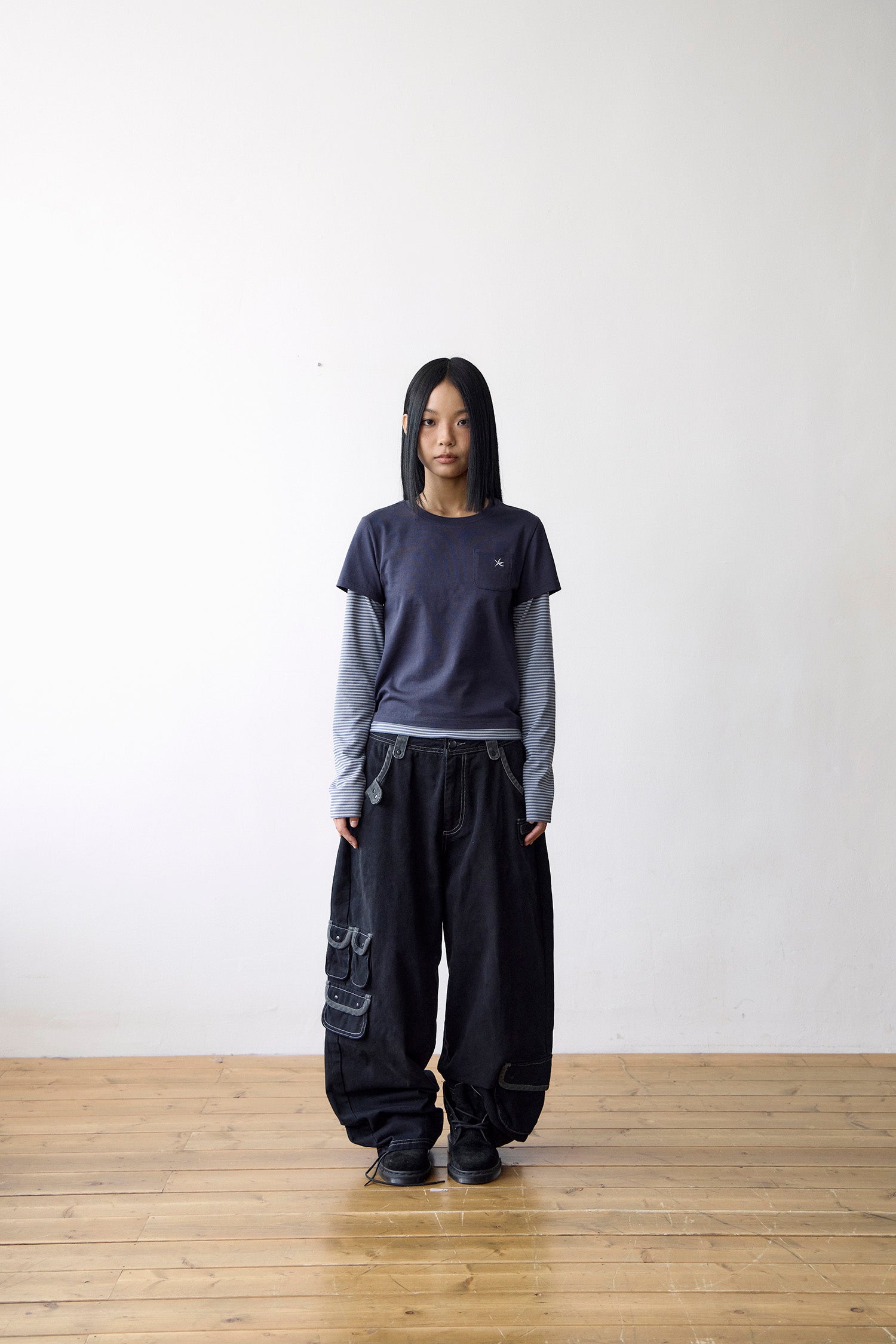 TCM multi cargo pants (black)
