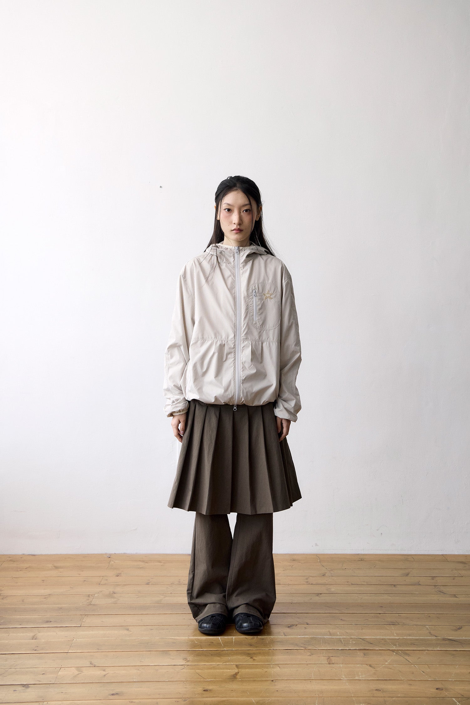 TCM starfish mini check windstopper (beige)