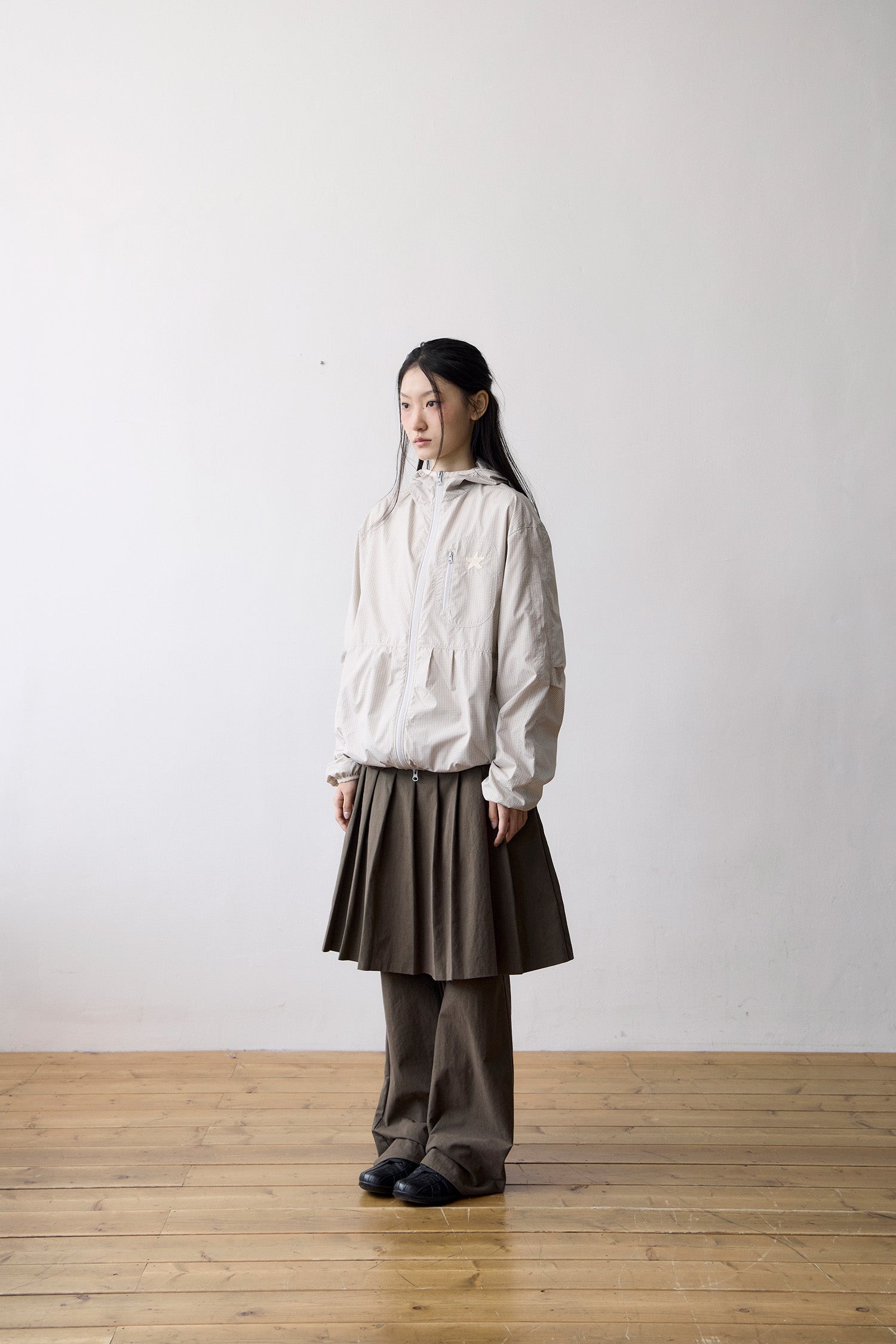 TCM starfish mini check windstopper (beige)