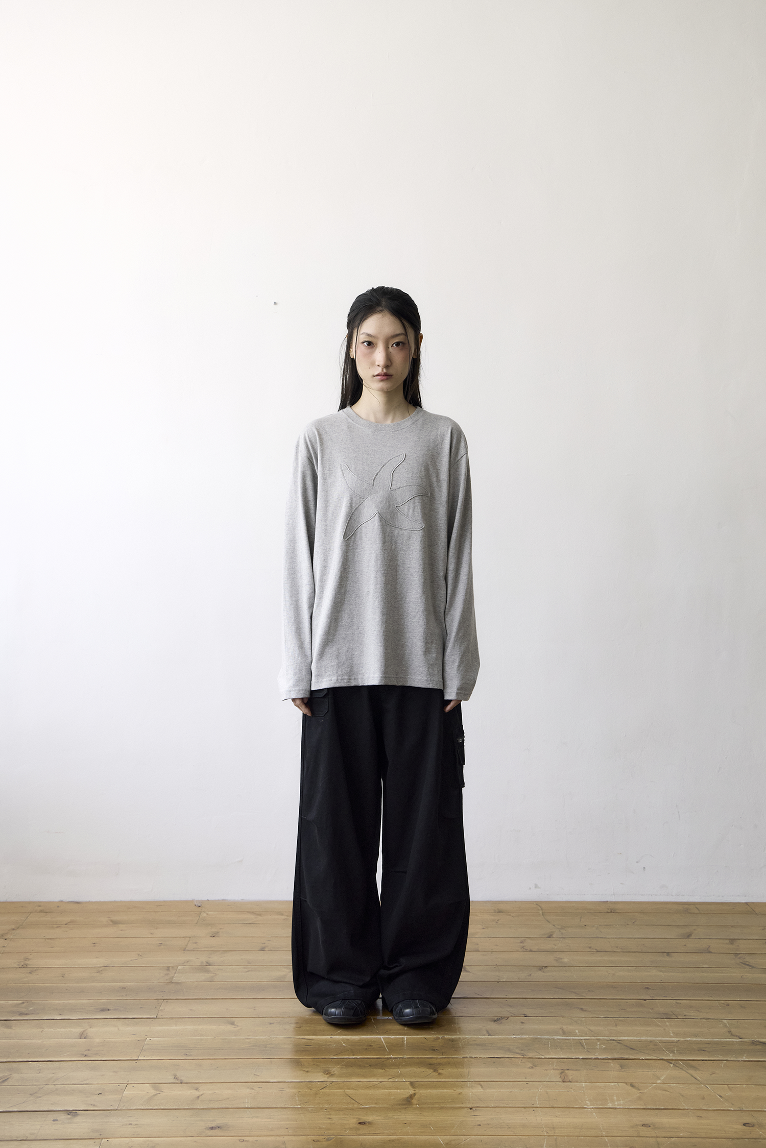 TCM vintage logo long sleeve (grey)