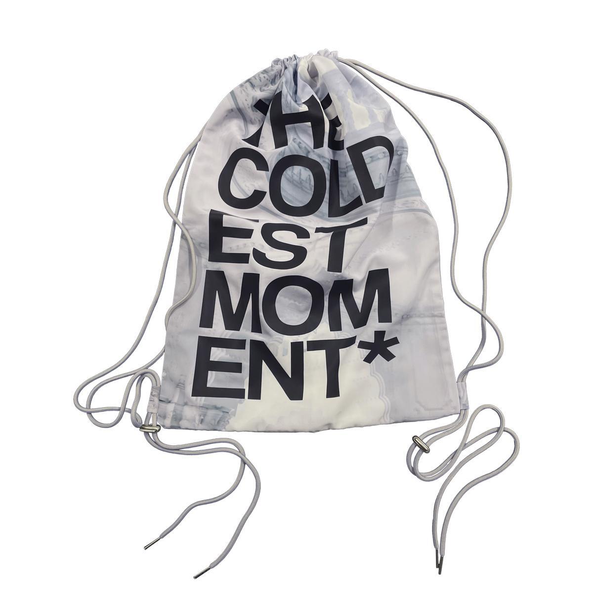 TCM logo gym sack purple grey minimalist unisex