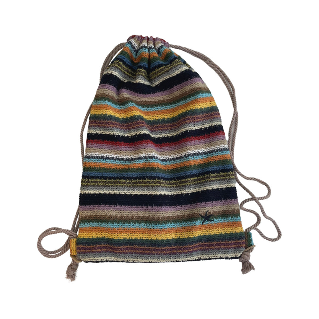 TCM rainbow gym sack multi-colour minimalist bag