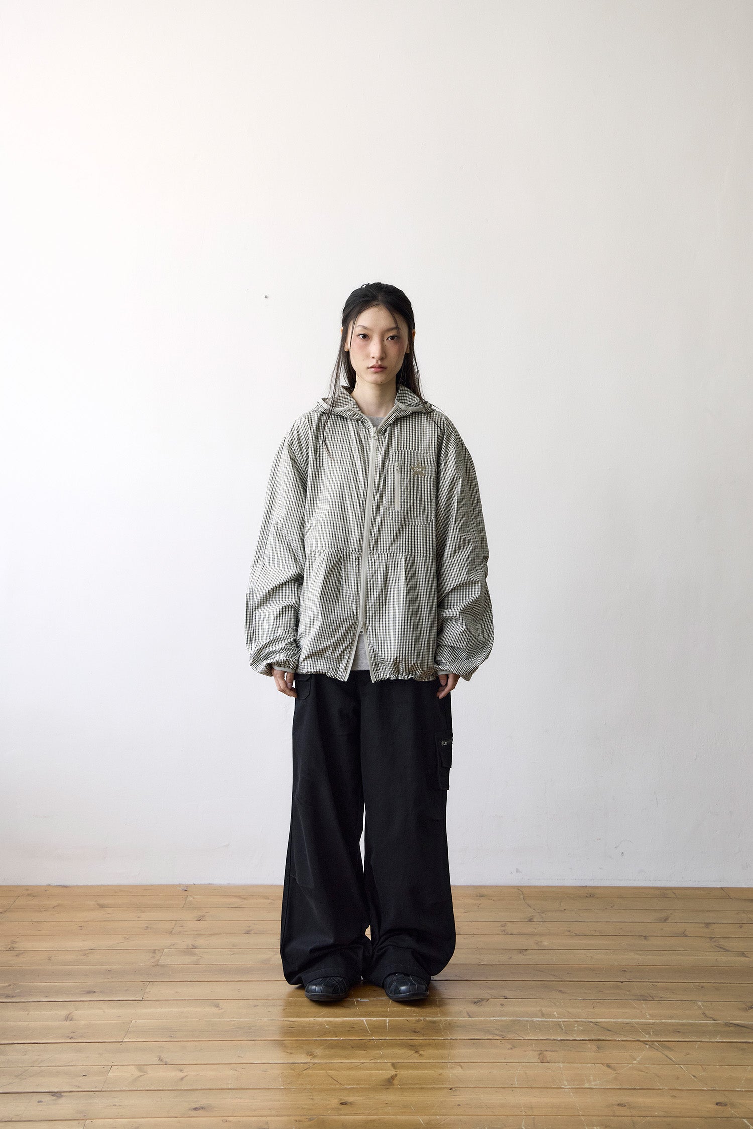 TCM starfish mini check windstopper (green)