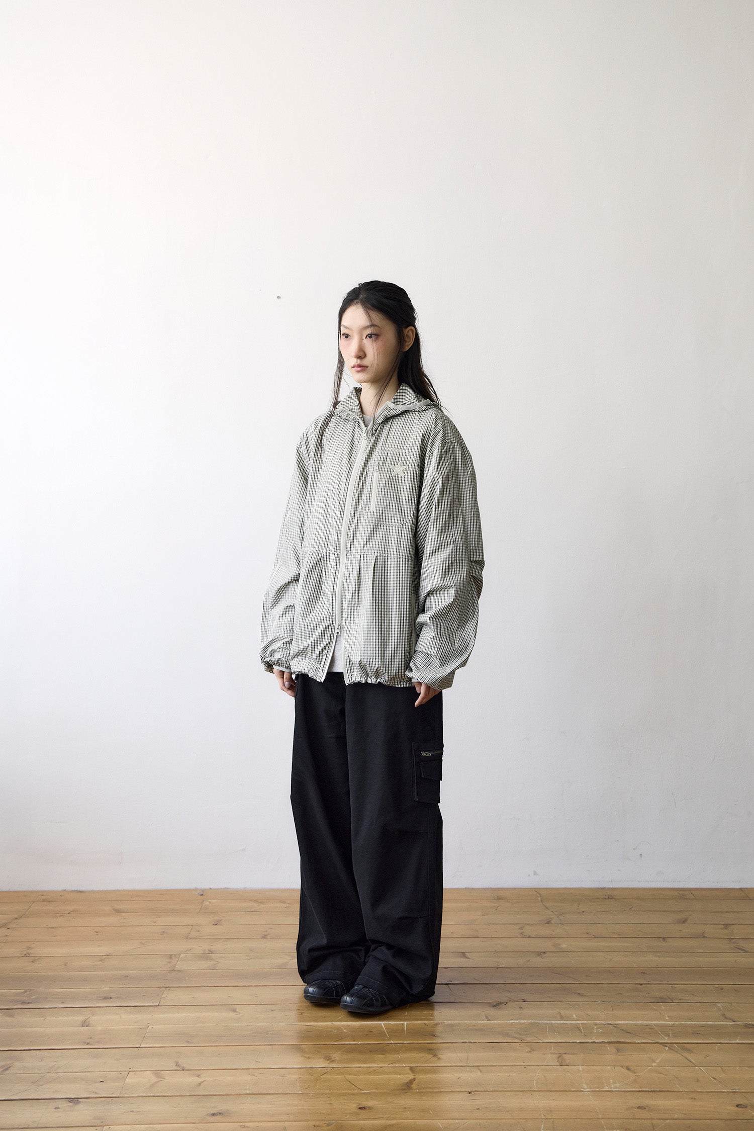 TCM starfish mini check windstopper (green)