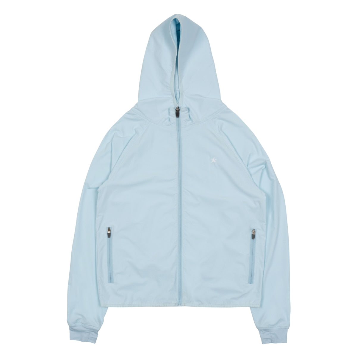 TCM starfish sky blue cotton zip-up hoodie