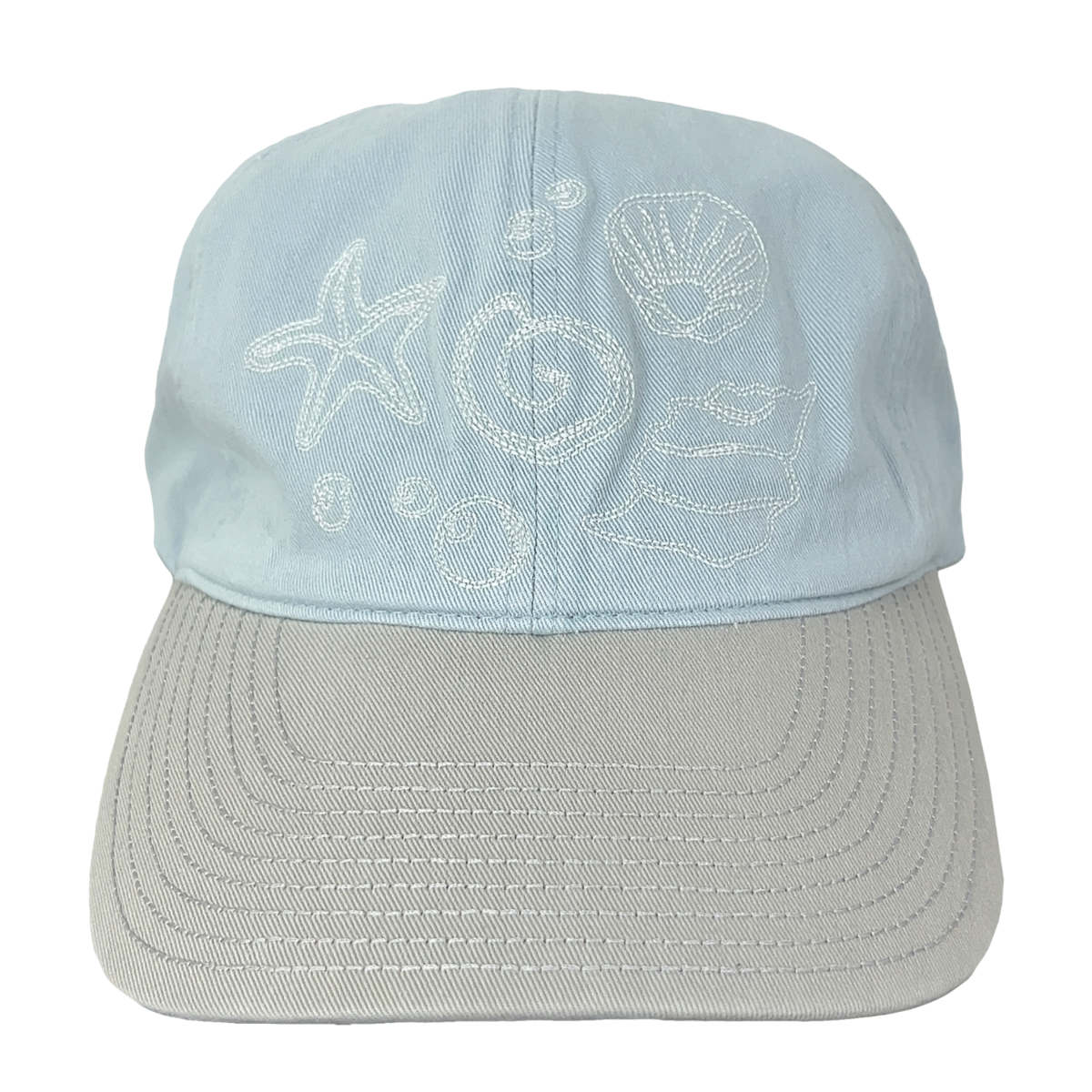 TCM sky blue cotton seasand cap minimalist unisex