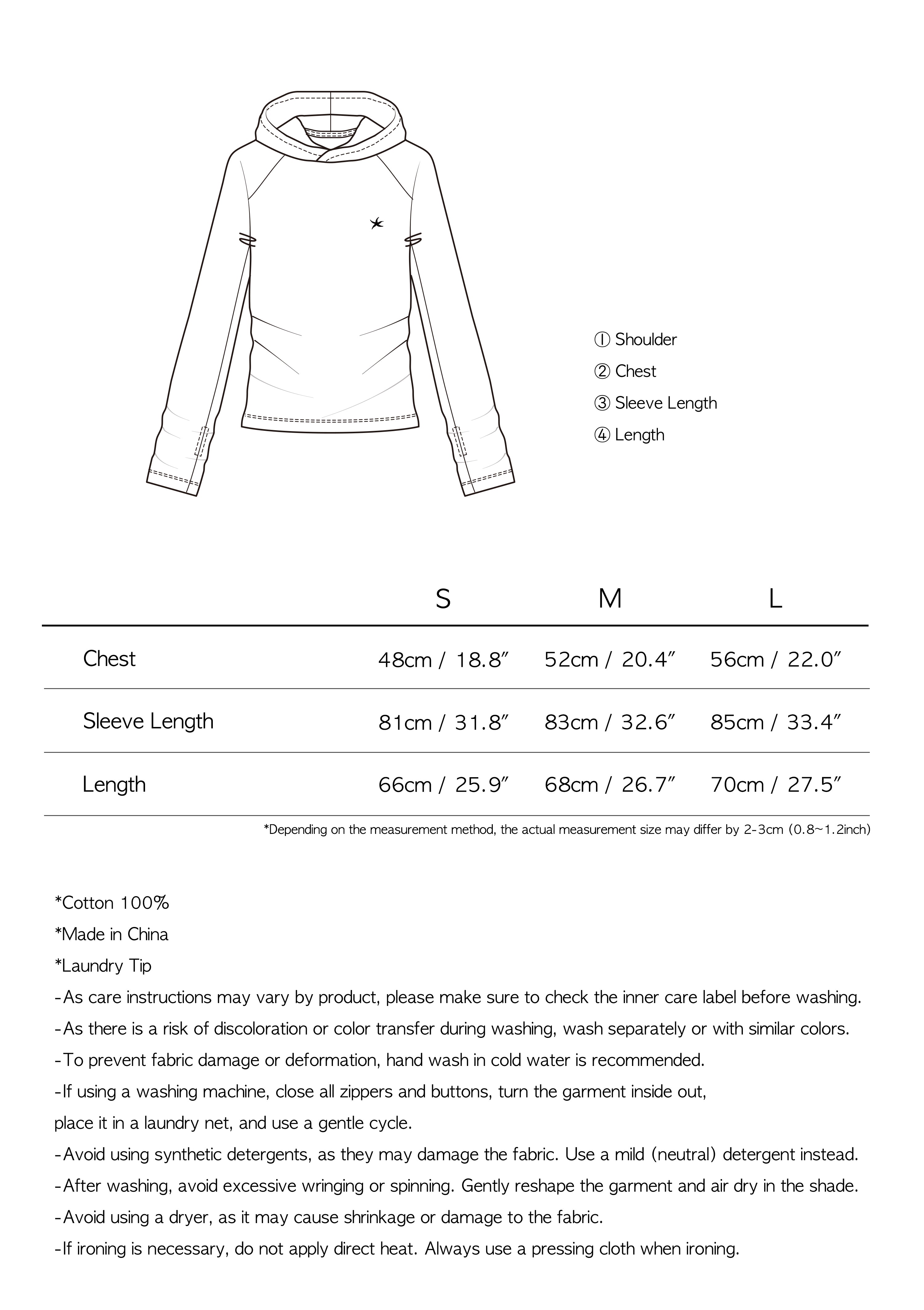 TCM hooded raglan long sleeve (blue)