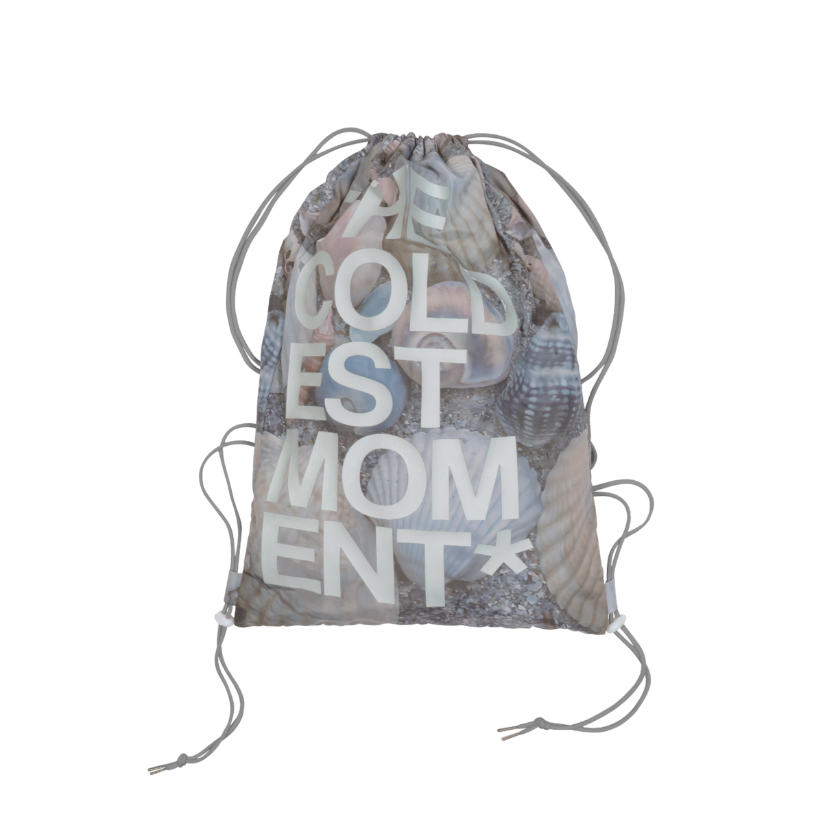 TCM sand gym sack beige minimalist unisex bag