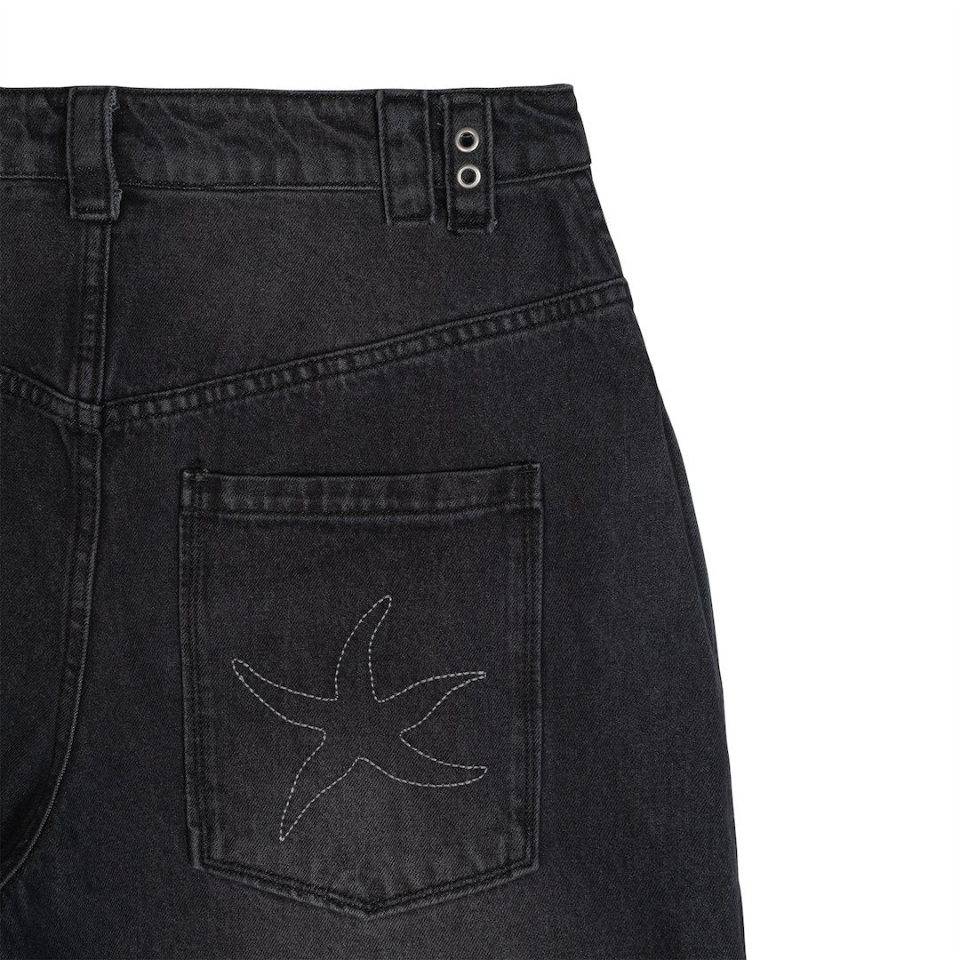 TCM starfish denim pants (black)