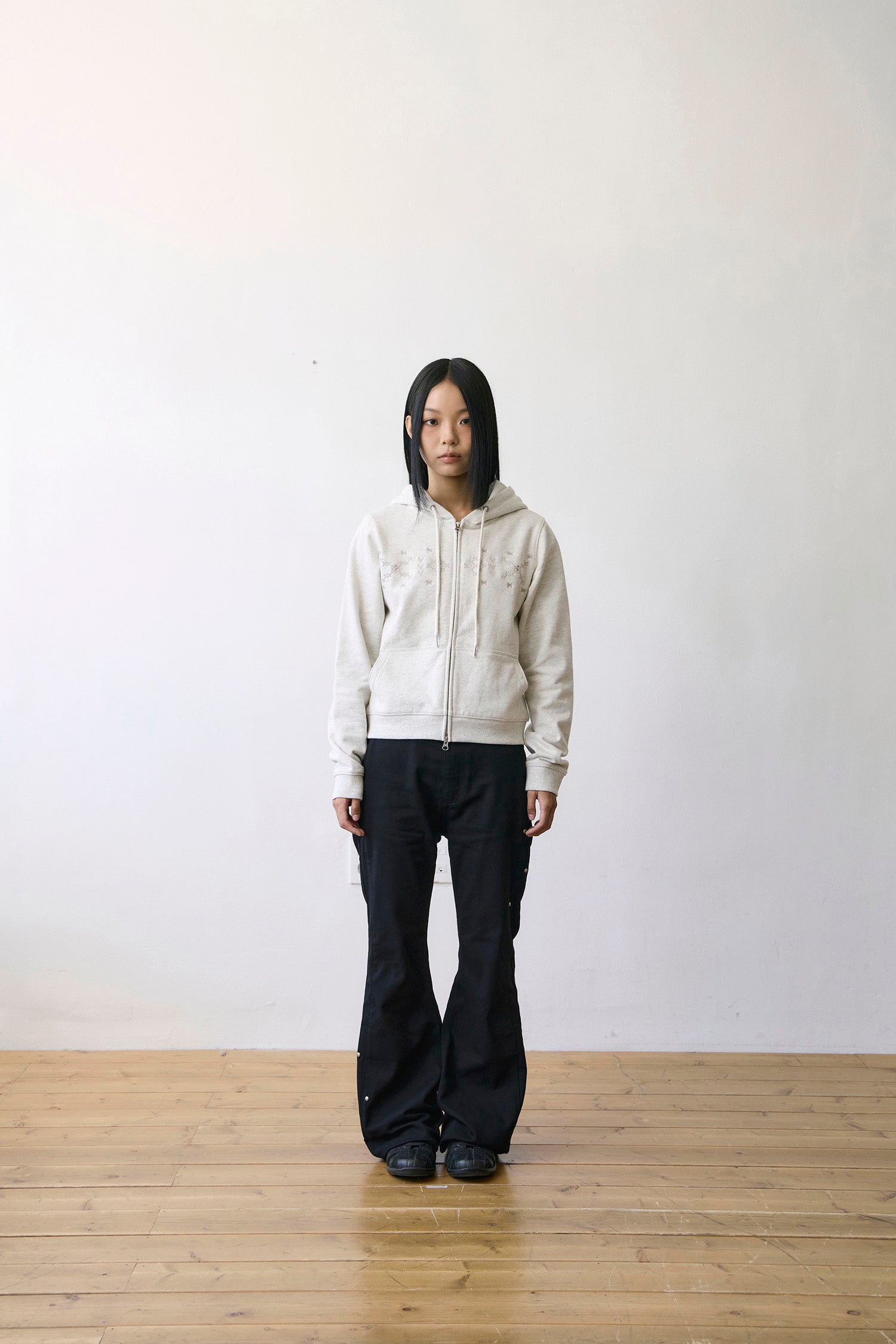 TCM nordic hooded zip-up (oatmeal)