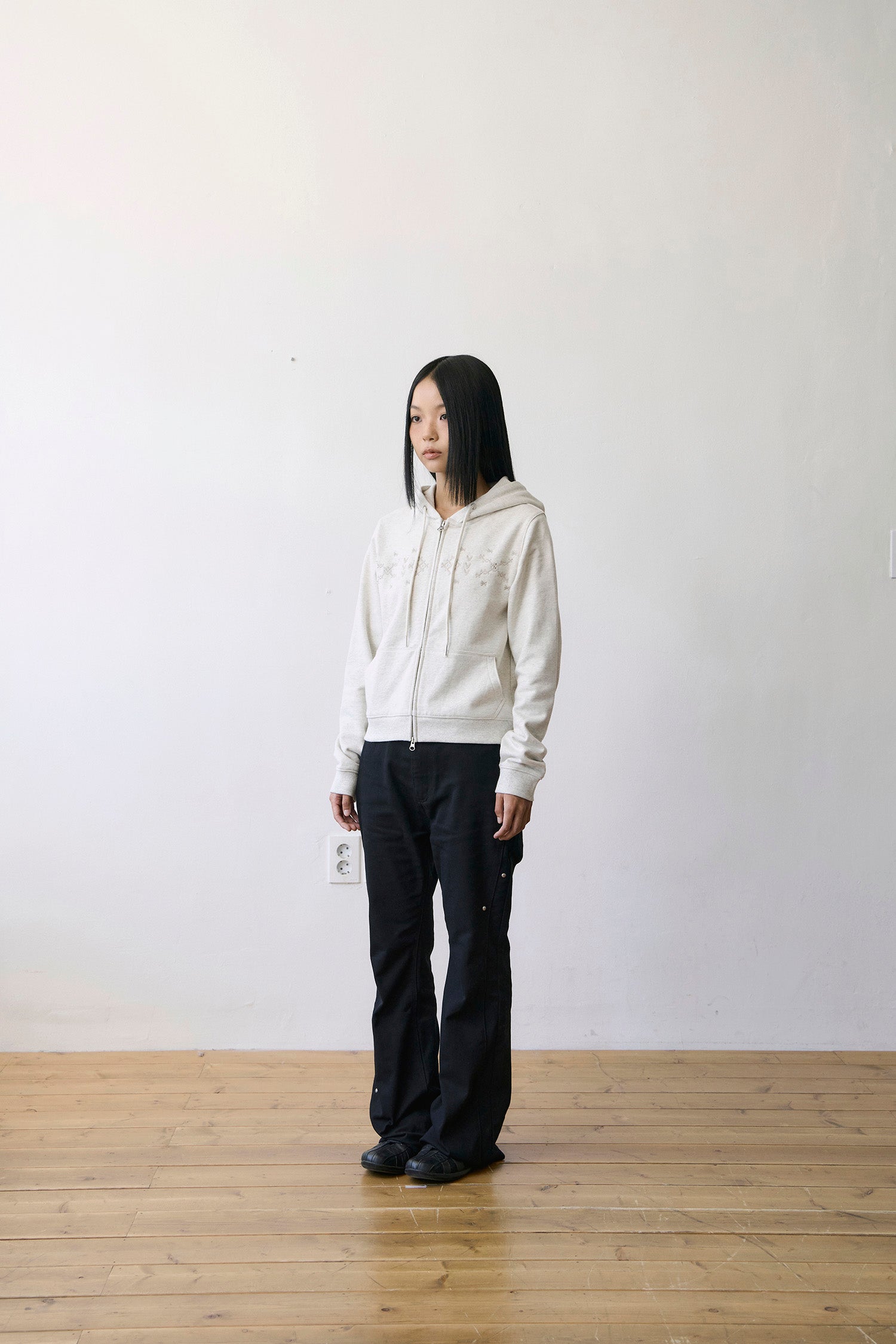 TCM nordic hooded zip-up (oatmeal)