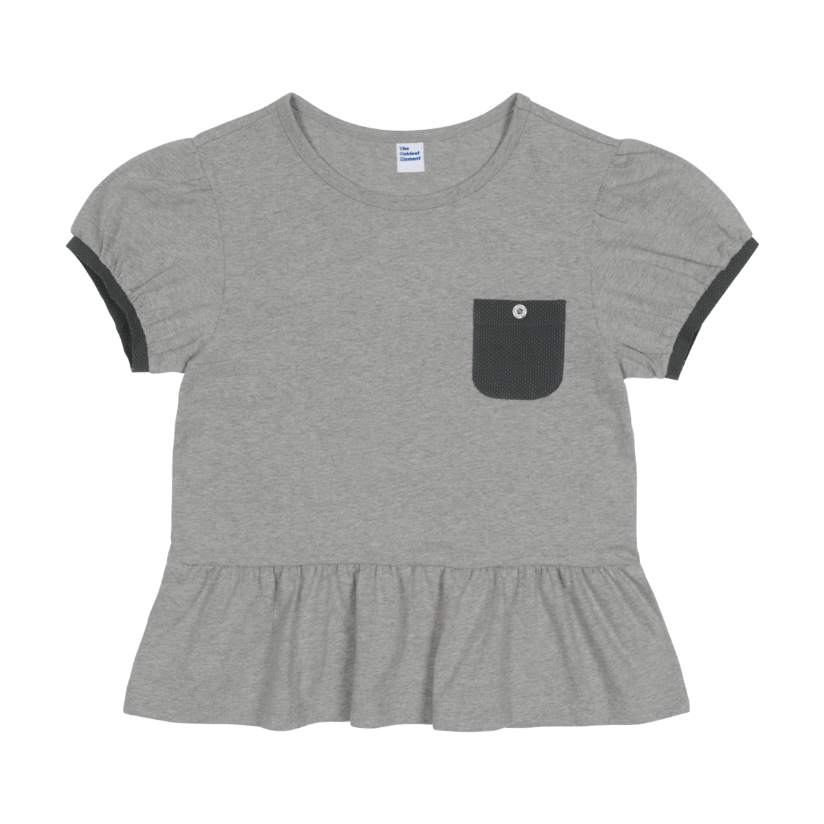 TCM grey button mini pocket t shirt cotton comfort