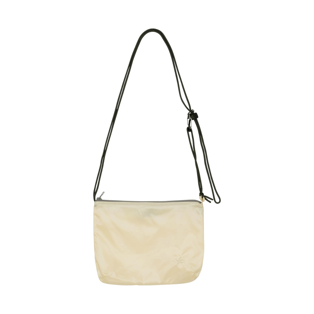 TCM cream mini logo ripstop cross bag unisex