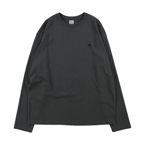 TCM charcoal starfish mini logo long sleeve shirt