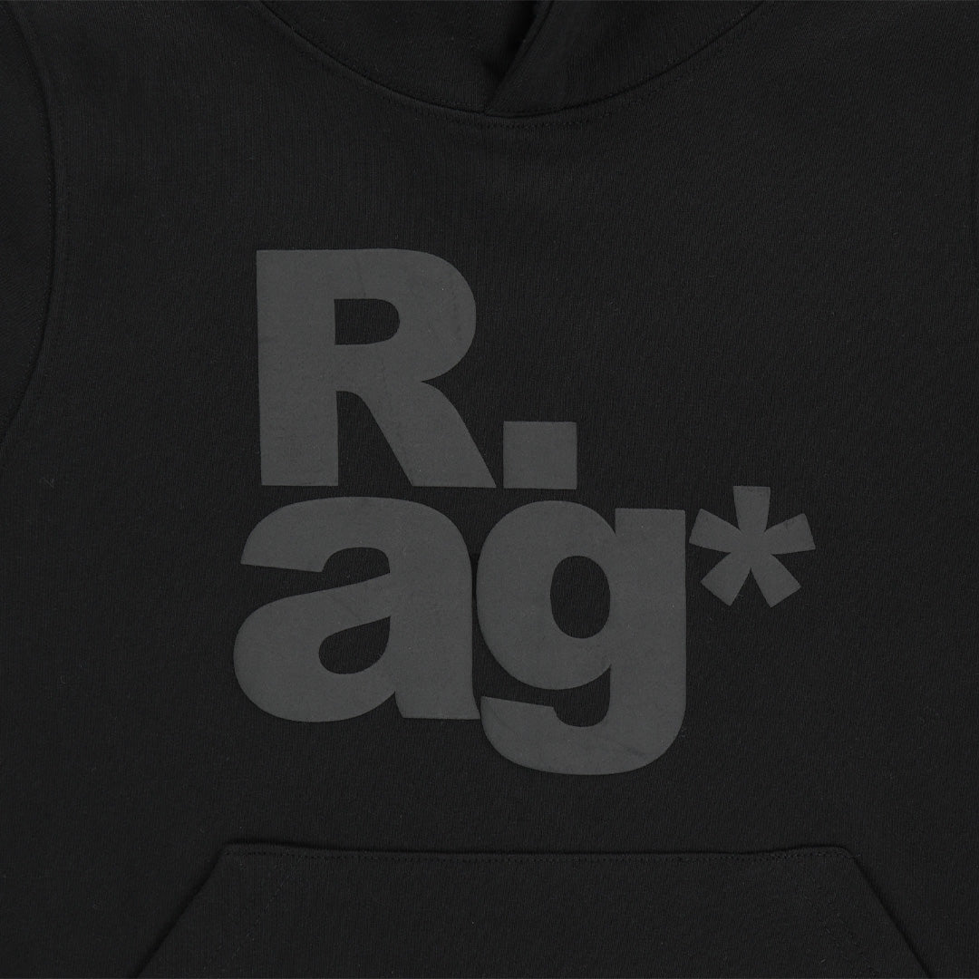 (w) TCM rag hoodie (black)