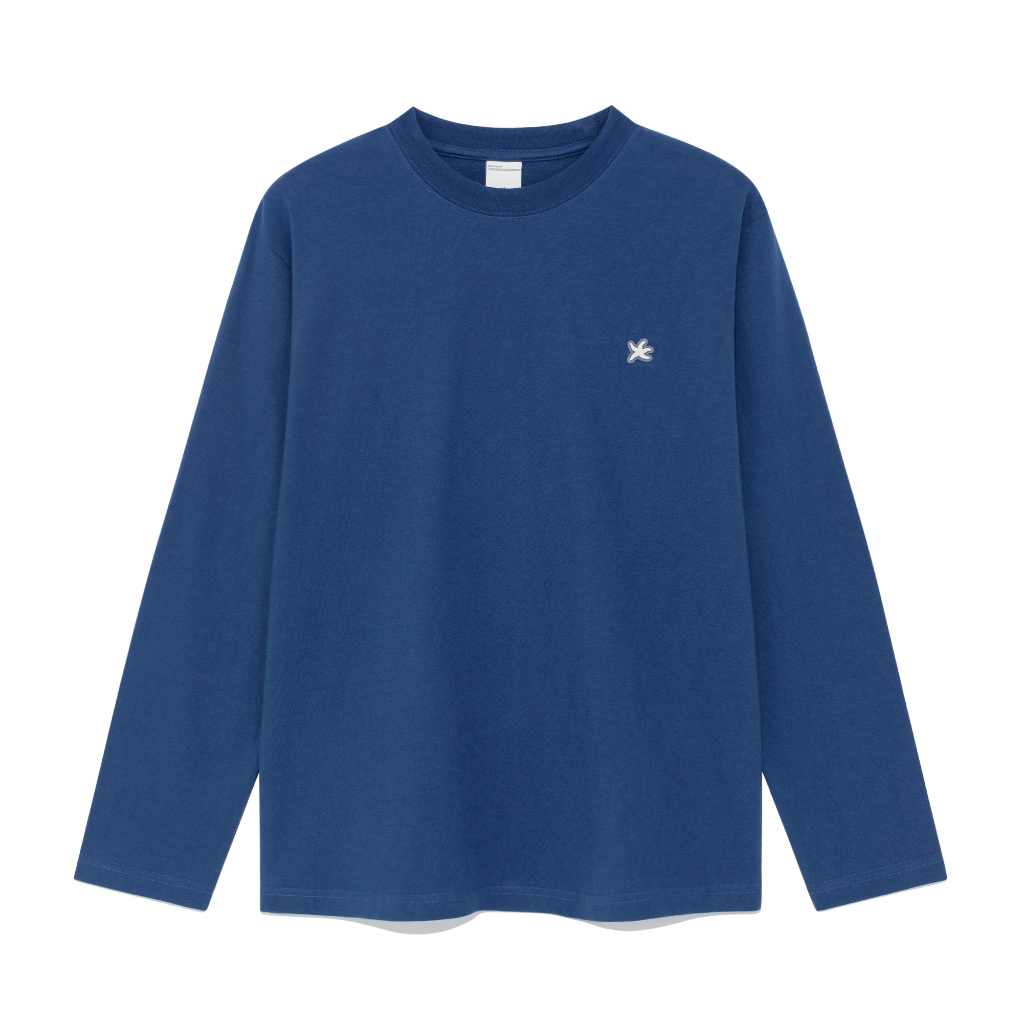 TCM mini logo label long sleeve (dark navy)