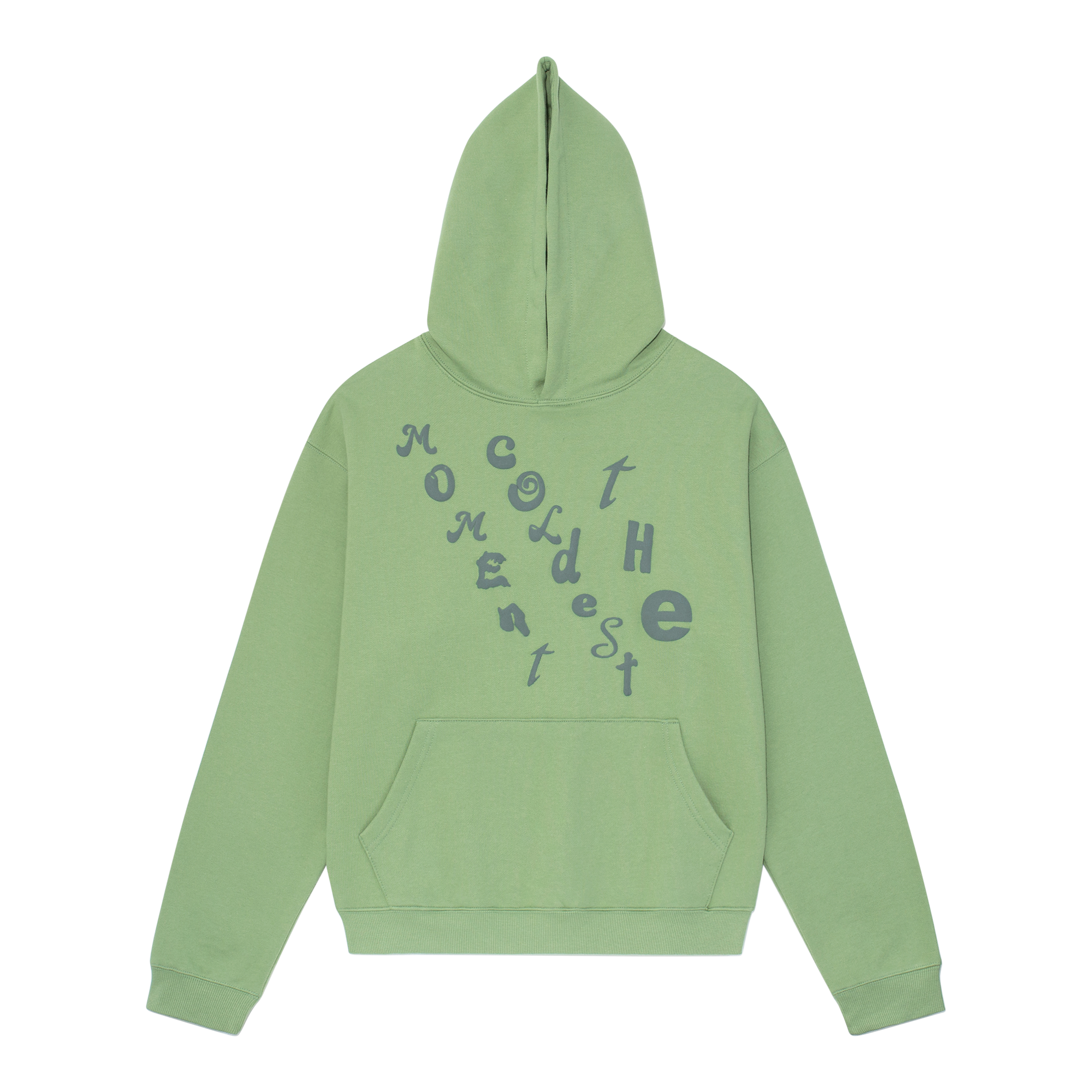 TCM diagonal hoodie (green)
