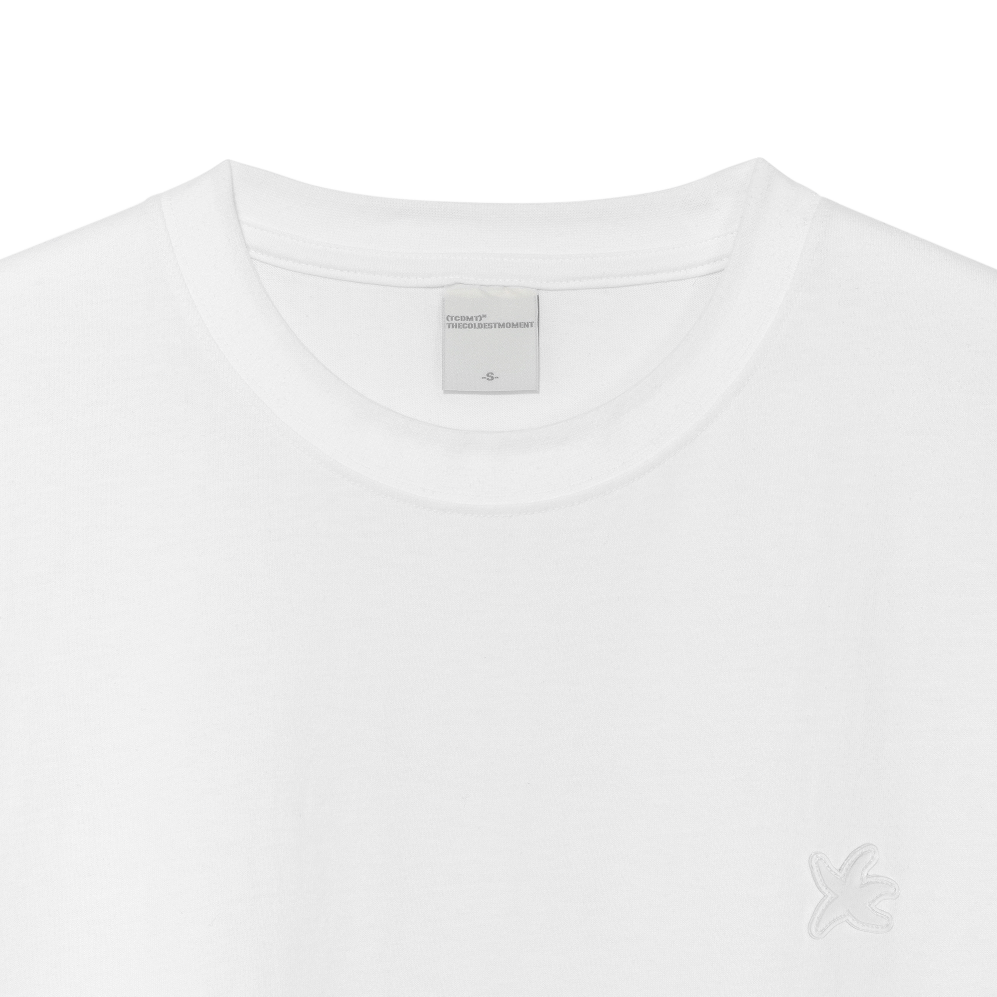 TCM starfish label T (white)