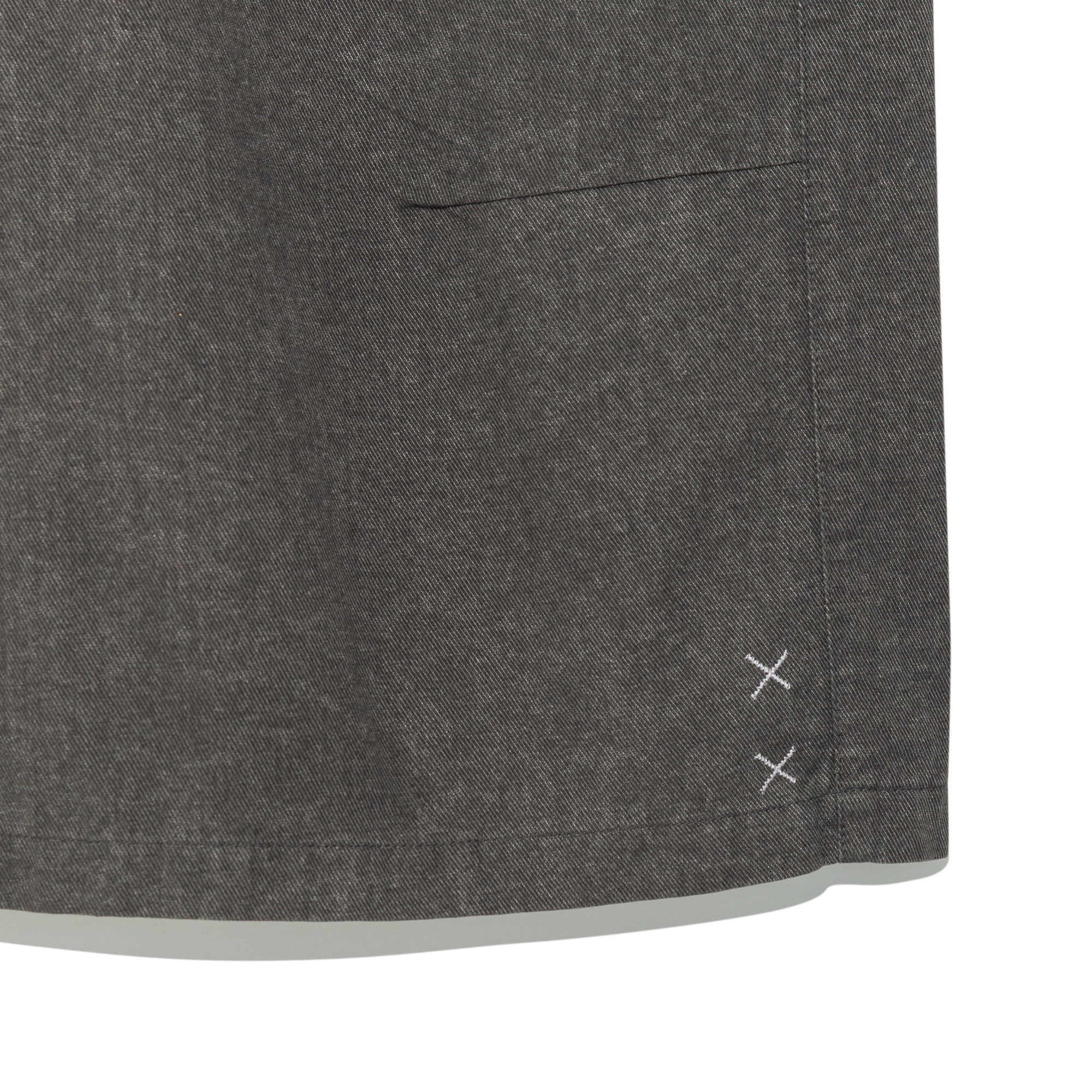 TCM pin stripe stitch half pants (charcoal)