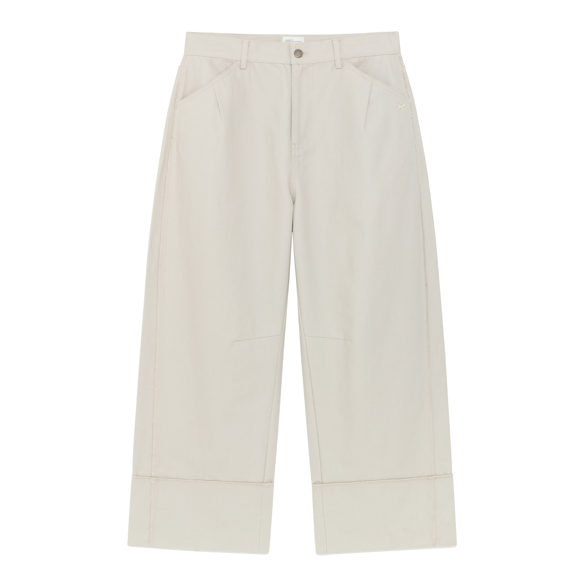 TCM cut out offset pocket pants (beige)